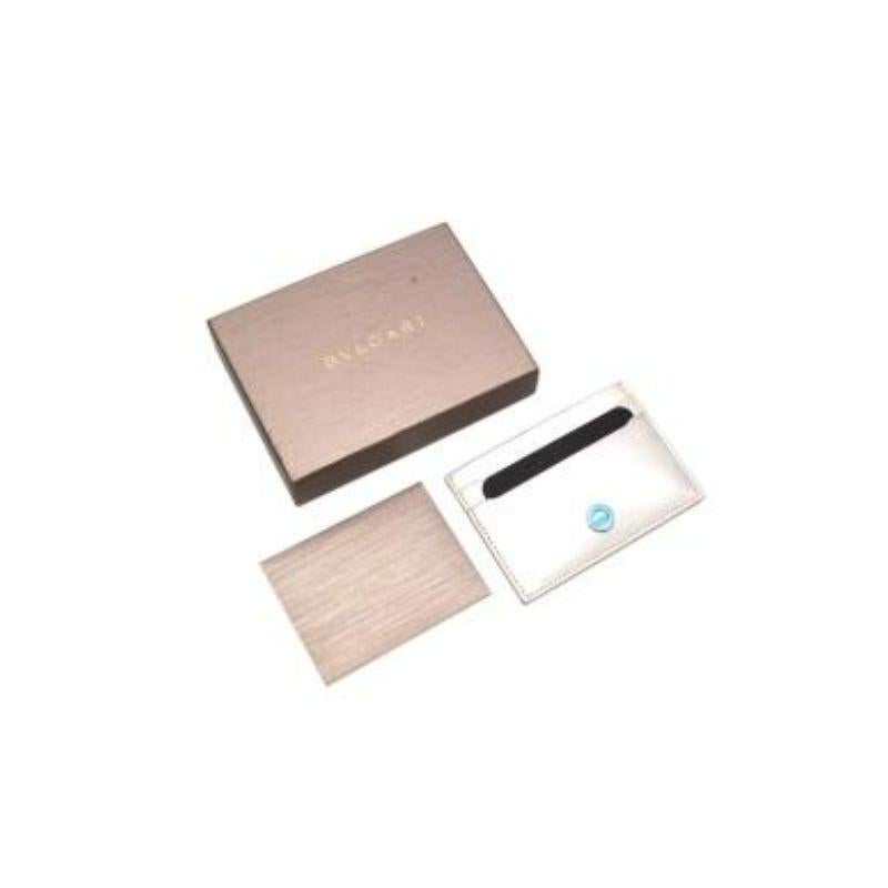 silver patent leather card holder For Sale 4