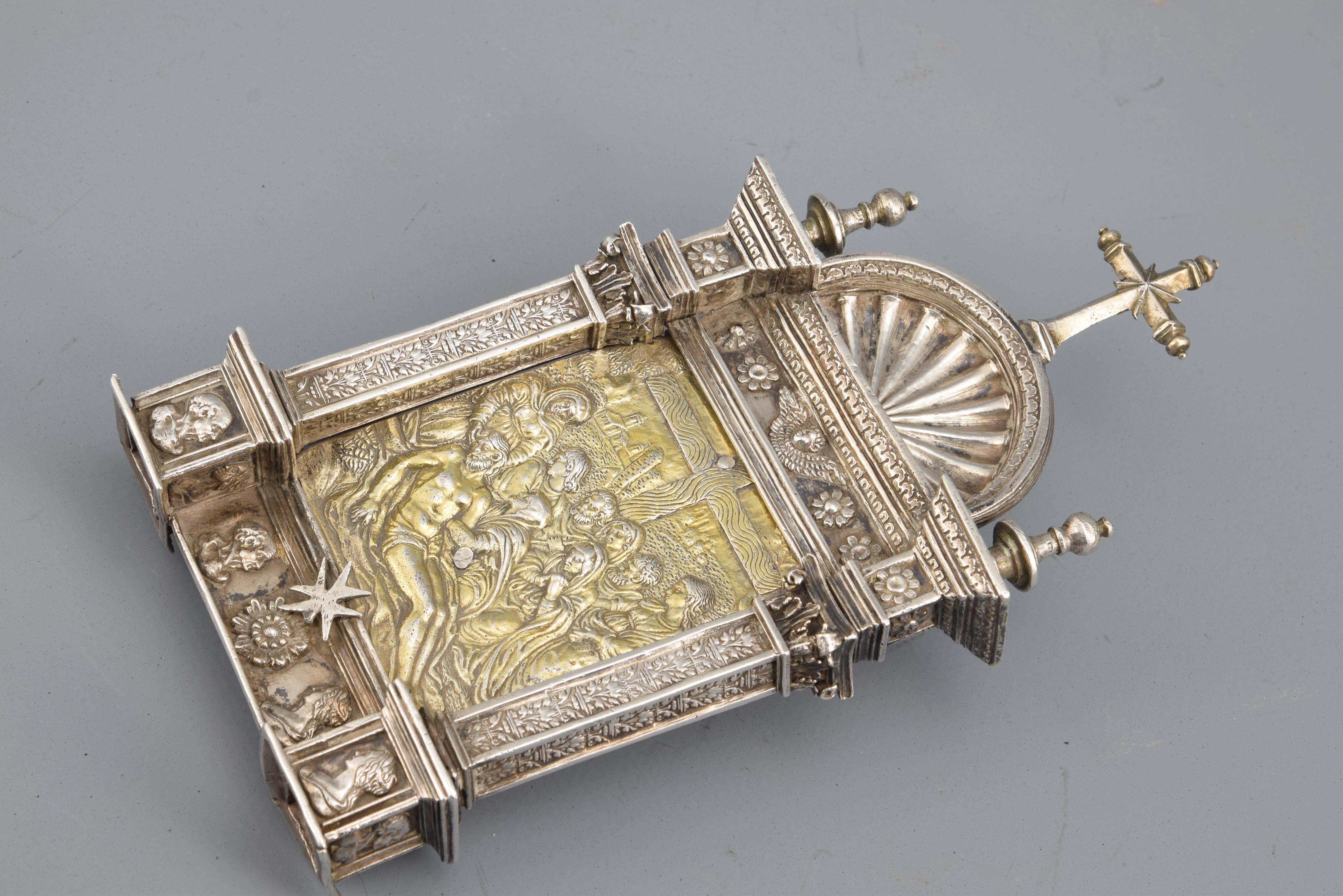 Silber Pax O Portapaz, Spanien, 16. Jahrhundert im Angebot 5