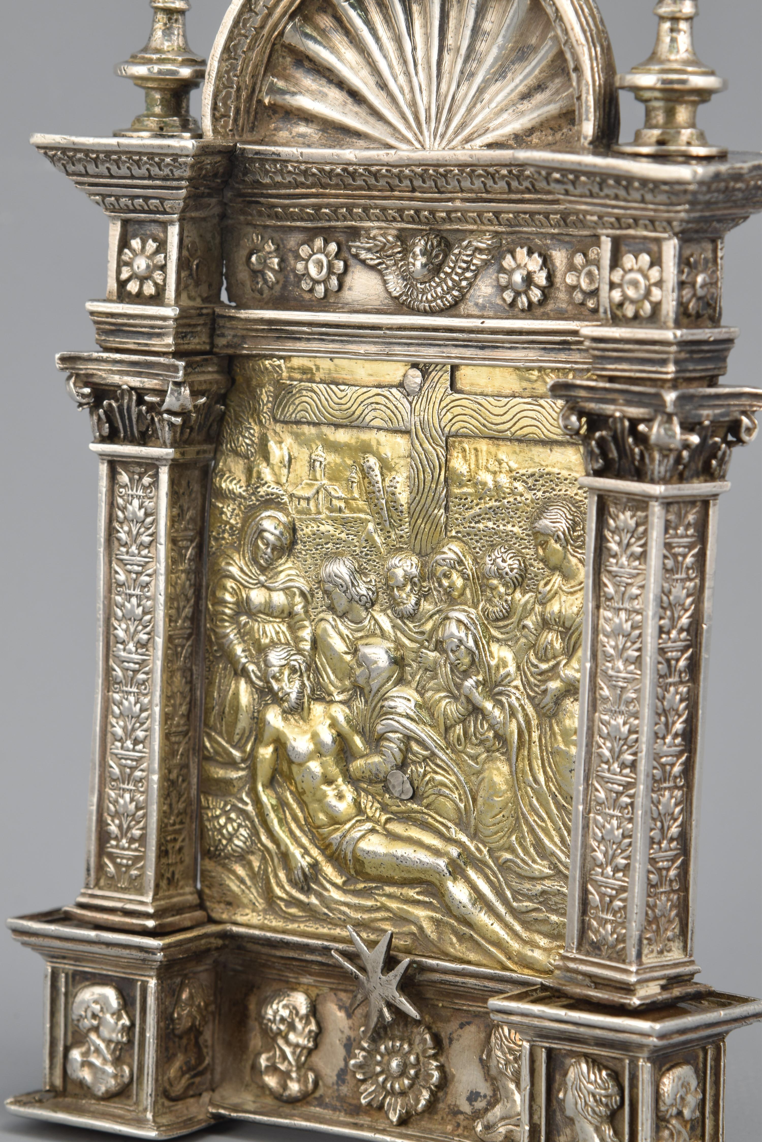 Silber Pax O Portapaz, Spanien, 16. Jahrhundert im Angebot 2