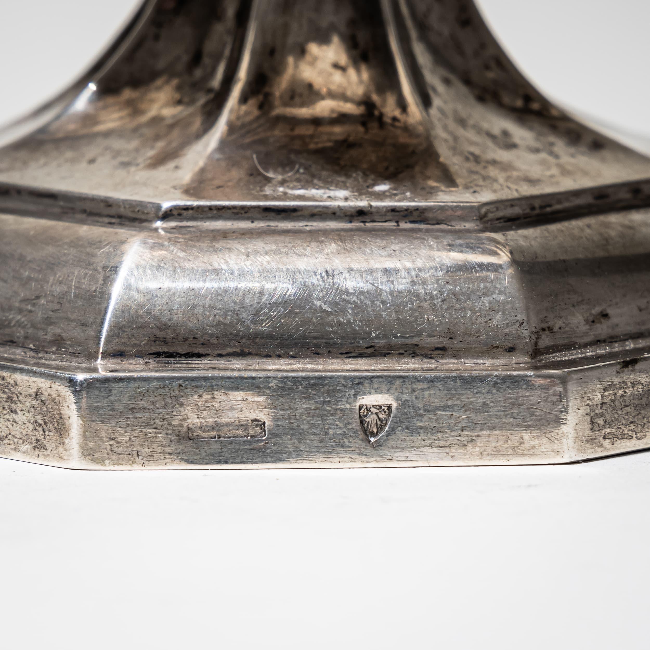 XIXe siècle Bol à piédestal en argent, Munich, 1843 en vente