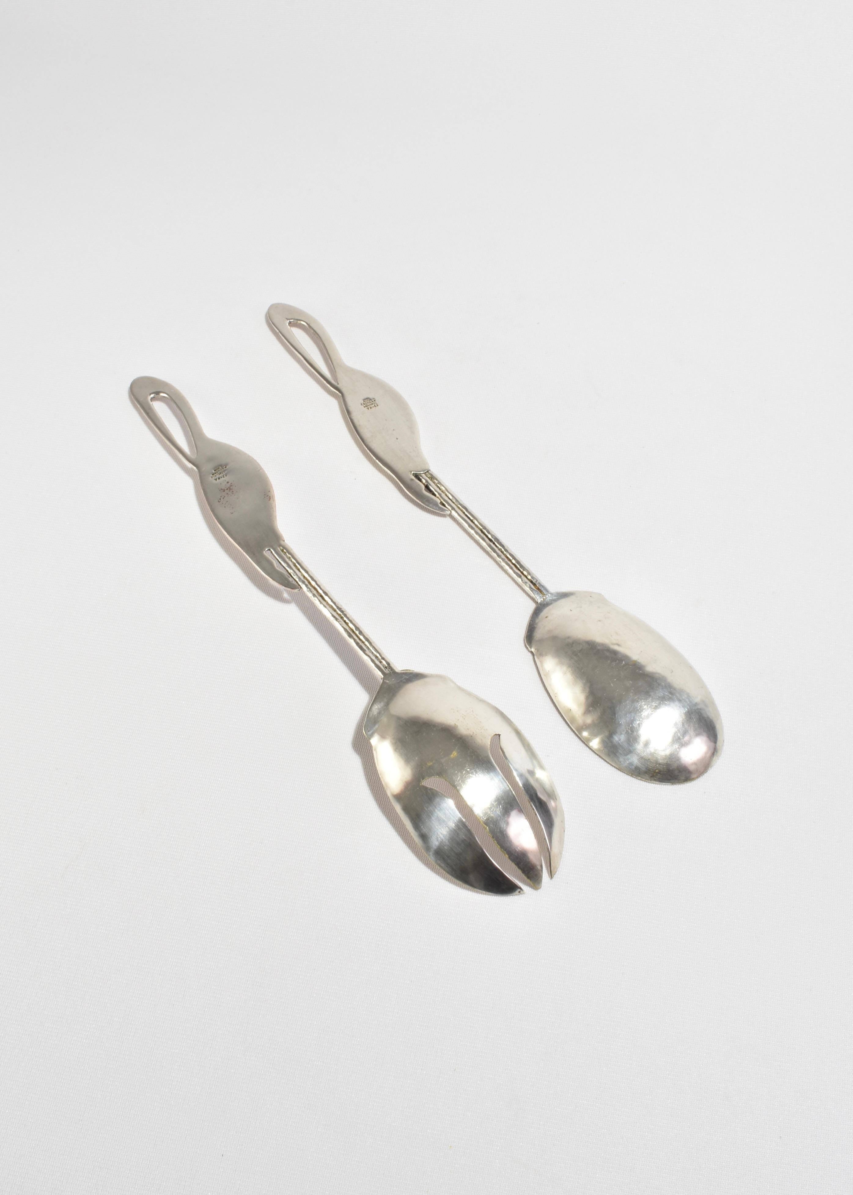 Silver Plate Silver Pelican Serving Set