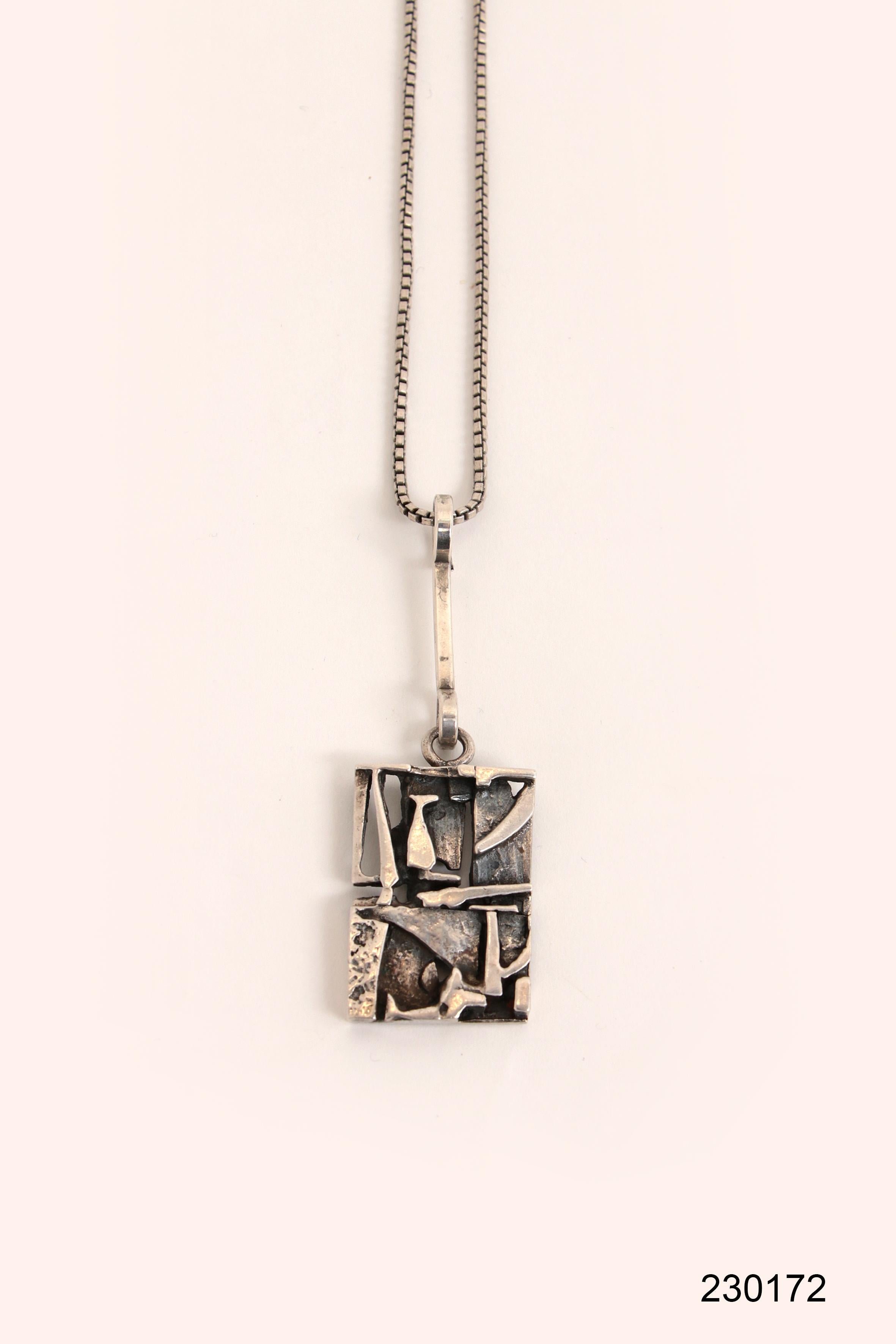 Silver pendant by Jorma Laine Finland, 1973 For Sale 7