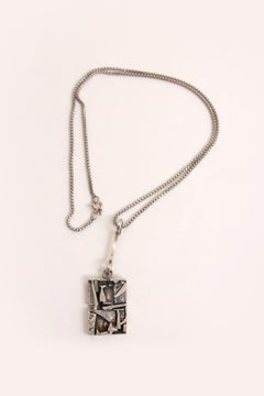 Silver pendant by Jorma Laine Finland, 1973