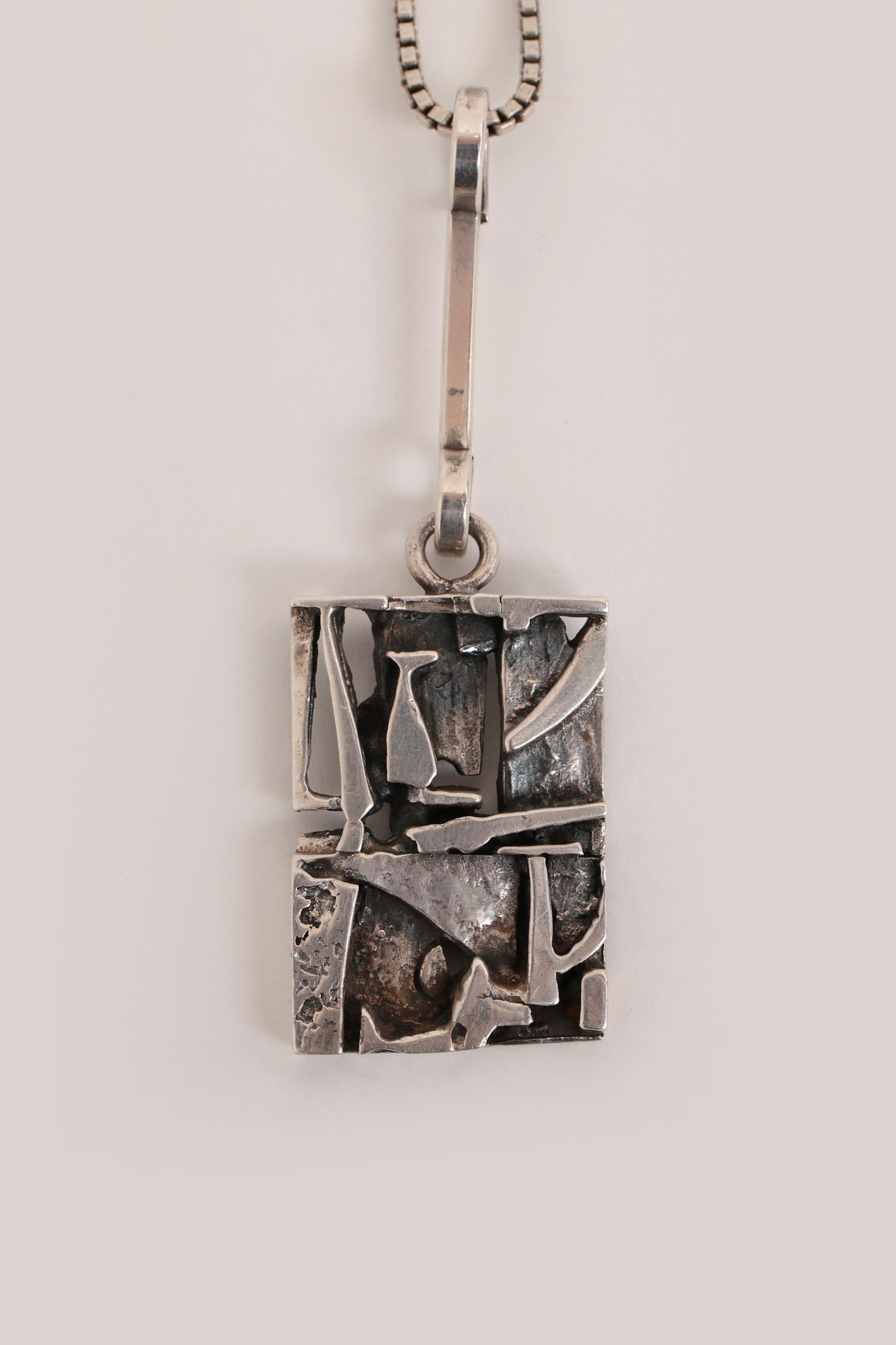 Silver pendant by Jorma Laine Finland, 1973 For Sale 1