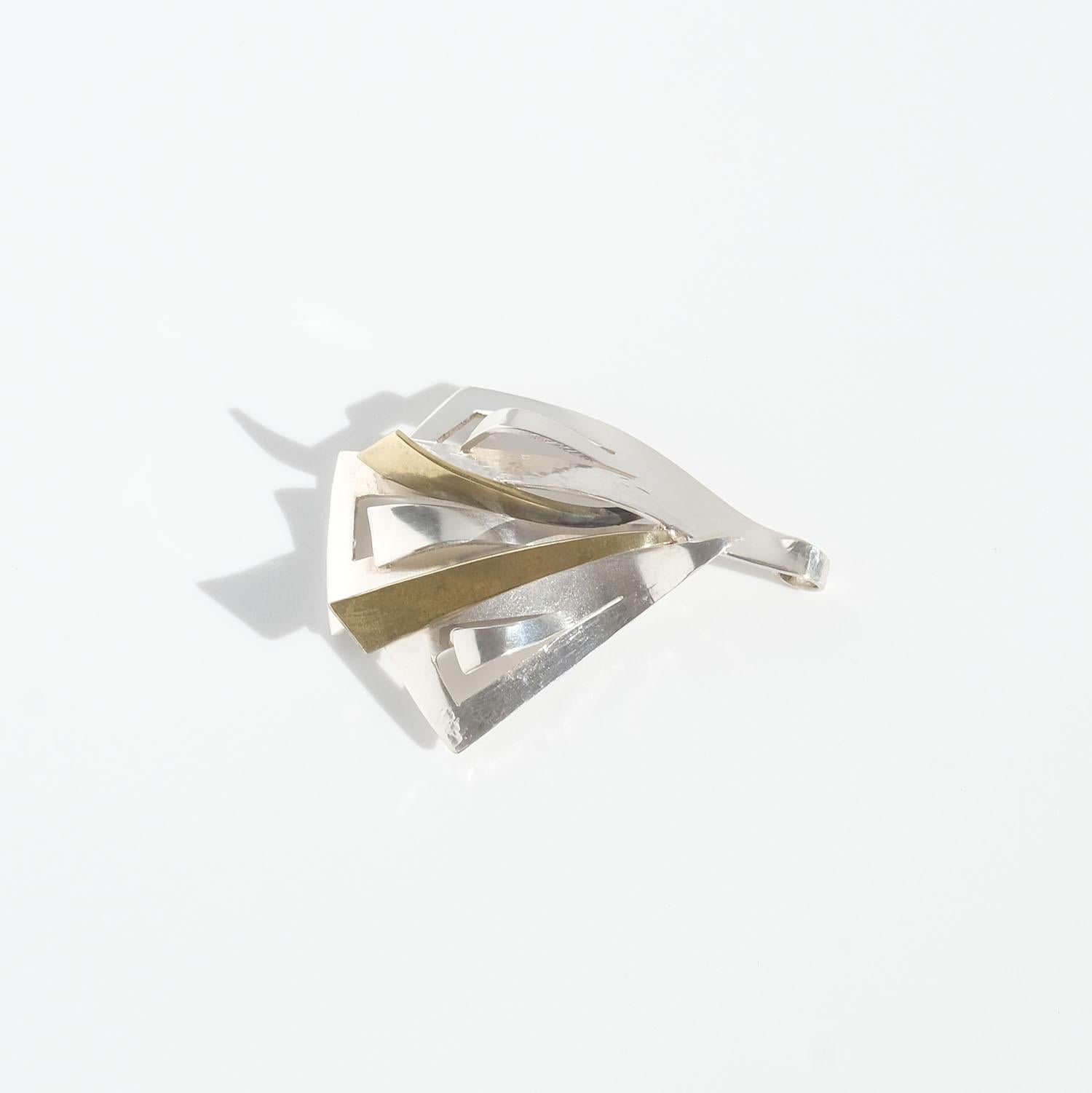 Silver Pendant by Swedish Atelier Borgila, Made Year 1994 3