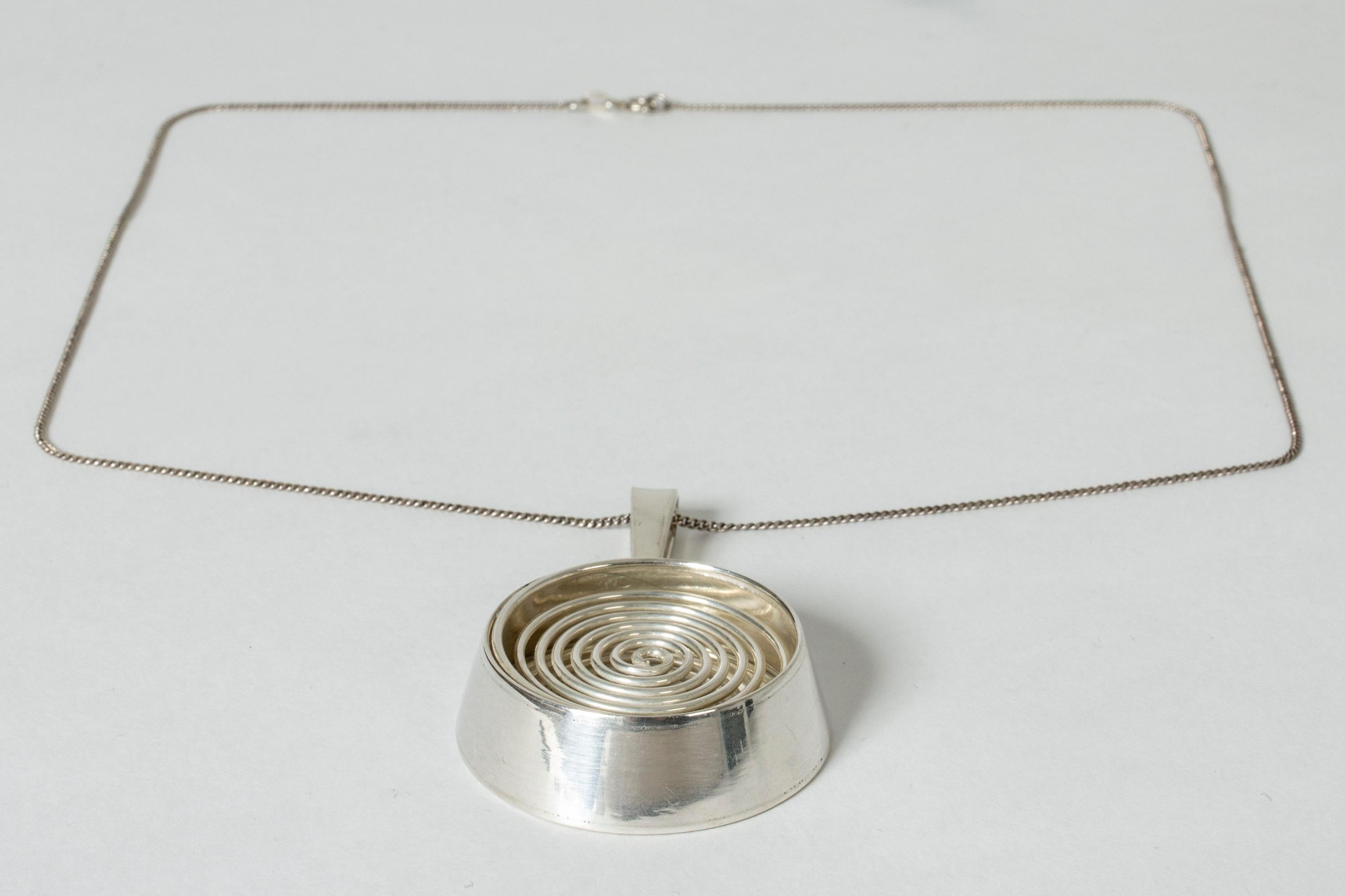 Silver Pendant from Kaplans, 1967 1