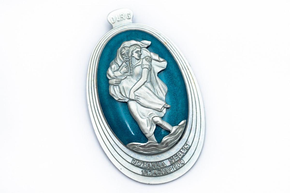 Pendentif en argent avec la saint Johanna Sebus Bon état - En vente à Chorzów, PL