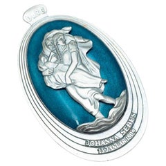 Silver pendant with patron saint Johanna Sebus
