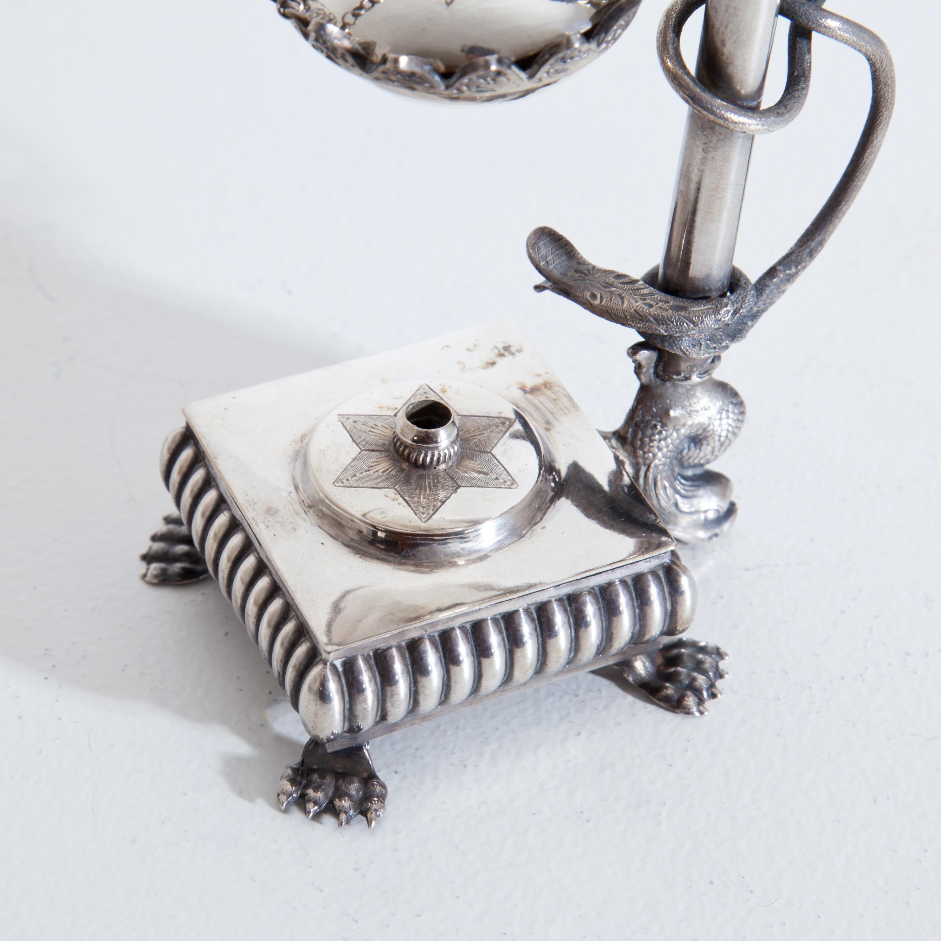 Silver Perfume Lamp, possibly Austria, Early 19th Century 5