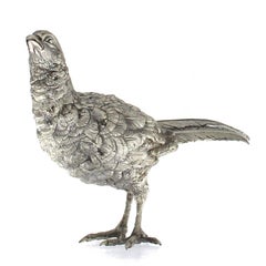 Silver Pheasant Sculpture