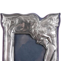 Silver photo frame in Art Nouveau style, RBB, Great Britain, London, 1986
