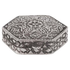 Boîte à pilules en argent, Égypte, années 1970-1980