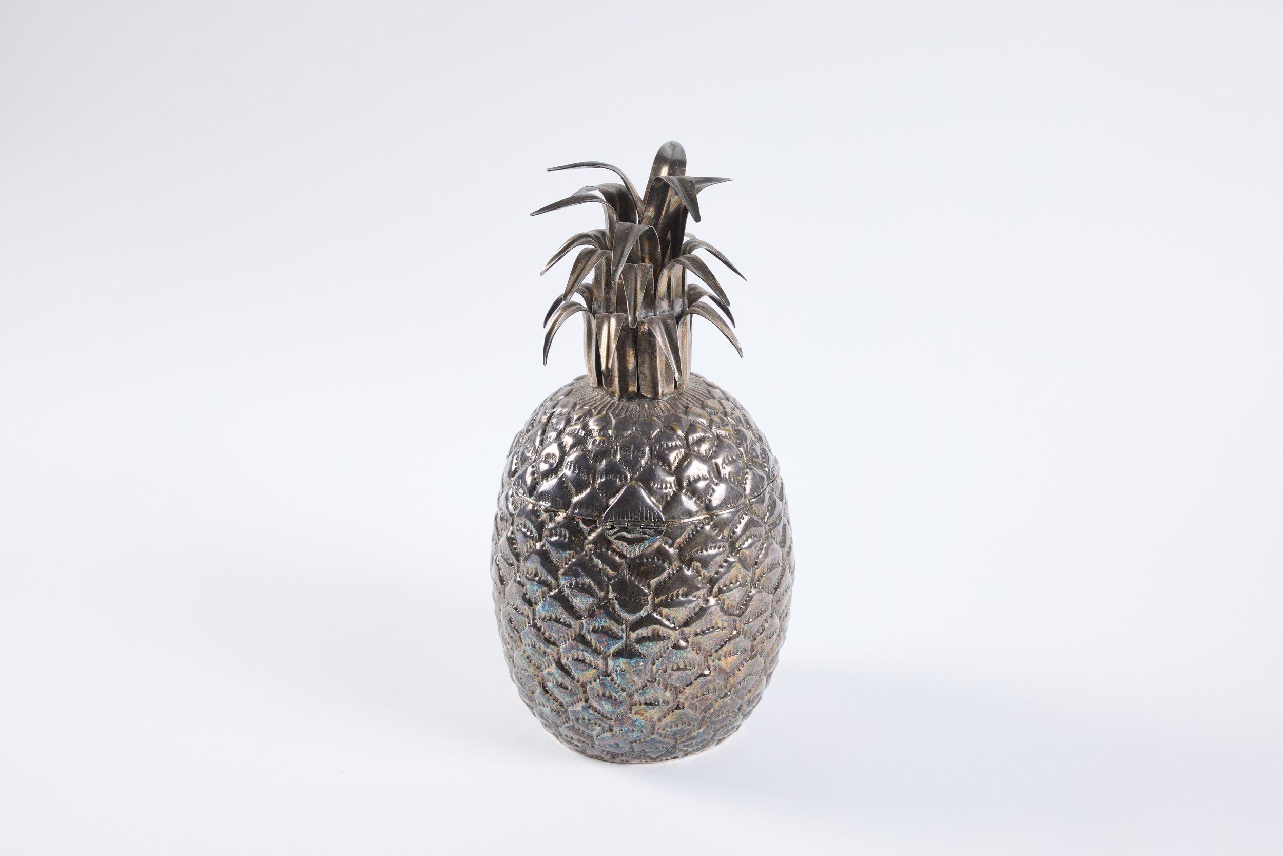 Sterling Silver Silver Pineapple Ice Bucket For Sale