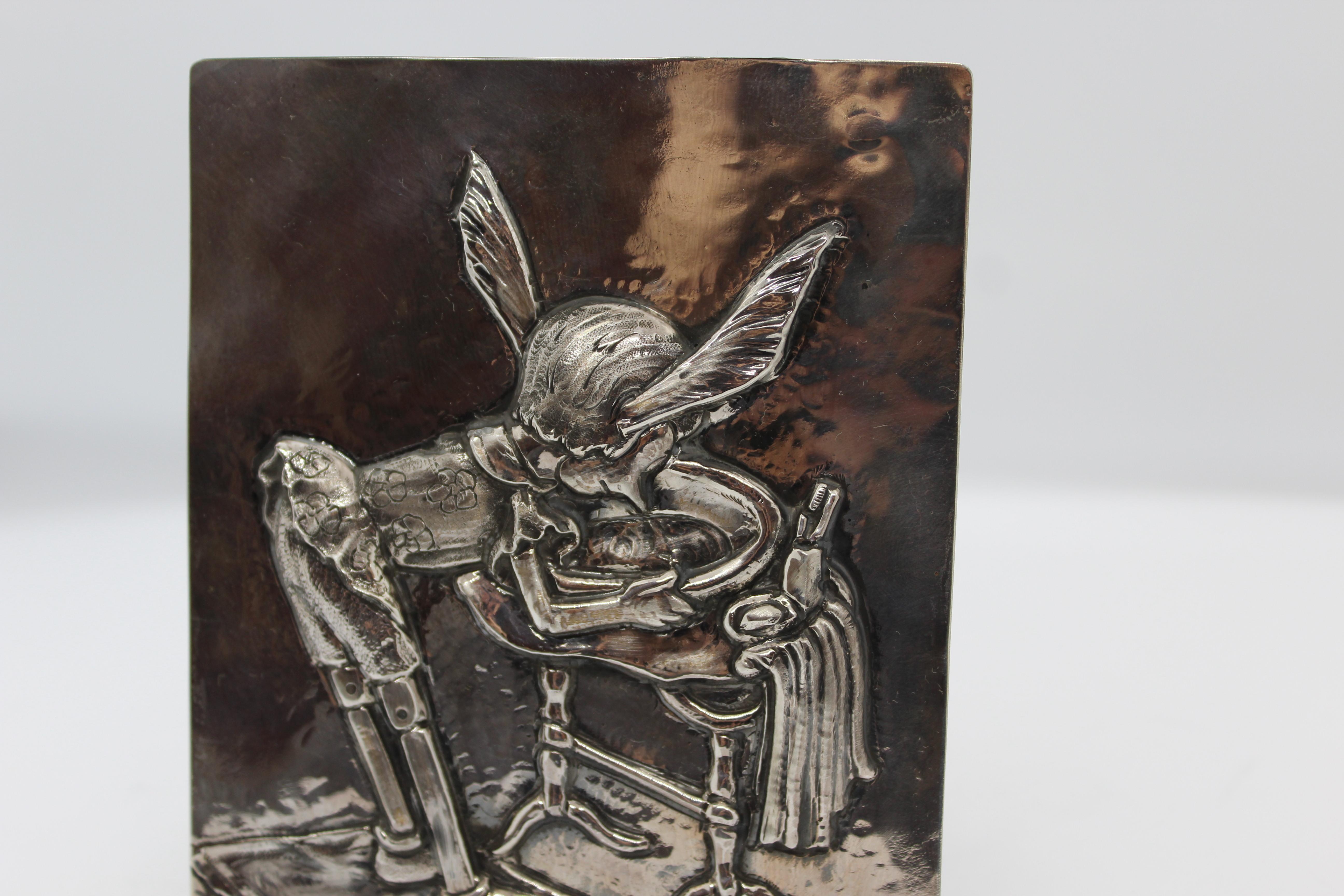 Modern Silver Pinocchio Panel For Sale