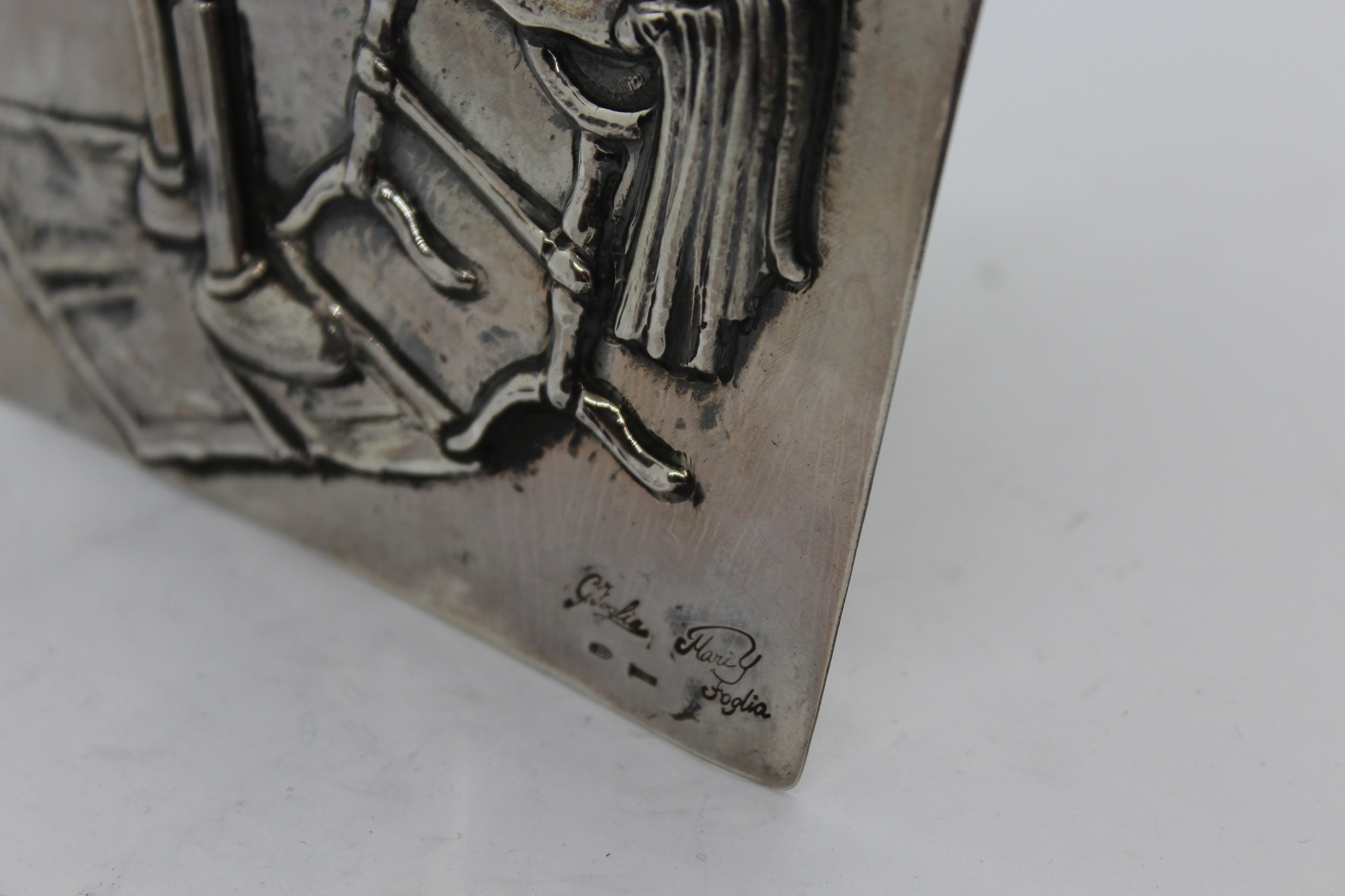Silver Pinocchio Panel In New Condition For Sale In Firenze, IT