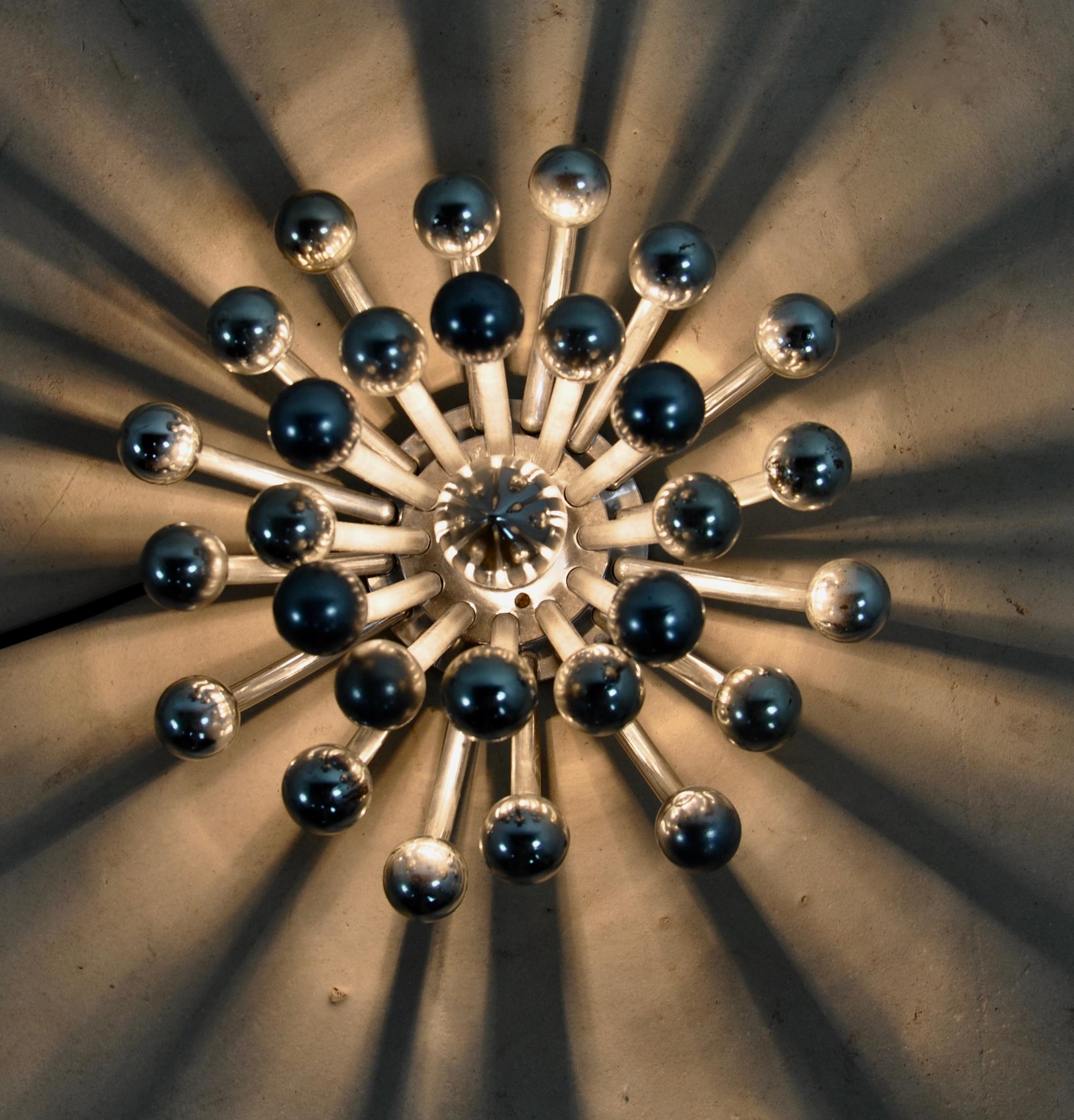 Late 20th Century Silver Pistillino Table Lamp by Studio Tetrarch for Valenti Luce, 1970s