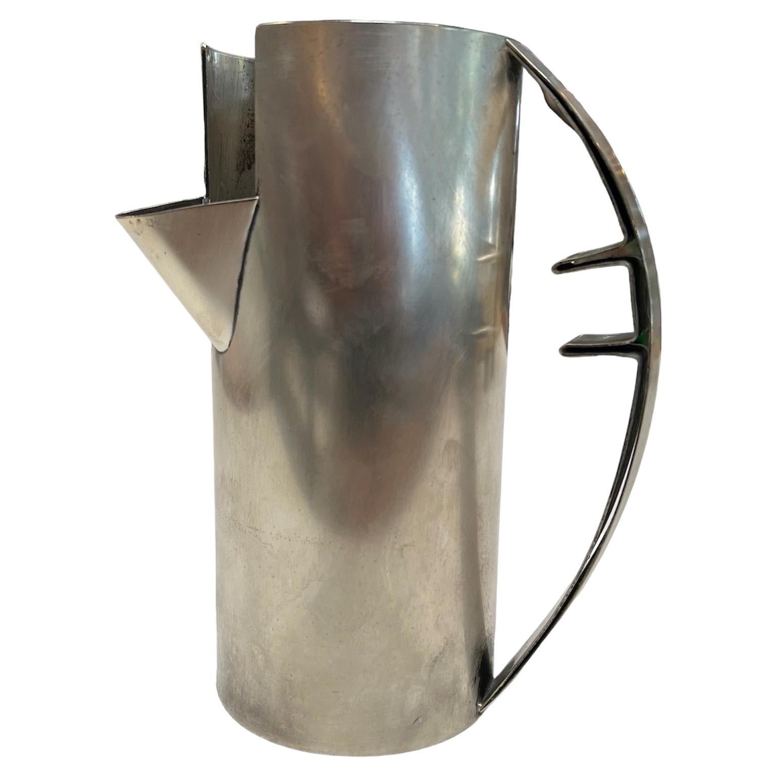 Silberne Kanne von Carlo Scarpa für Cleto Munari, Italien 1977 im Angebot