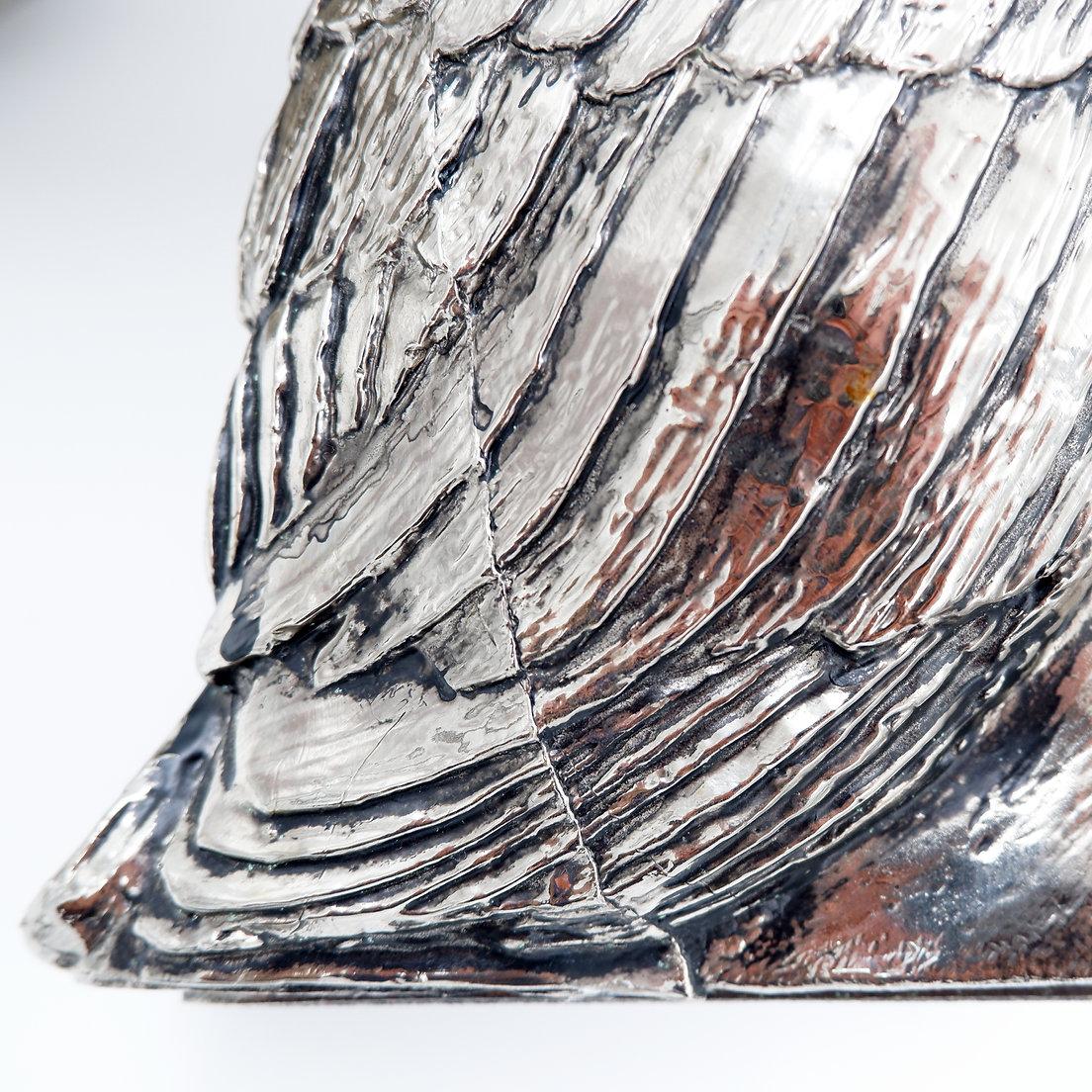 Silver plastic 'owl' ice bucket by Hans Turnwald for Freddotherm, 1975 For Sale 3