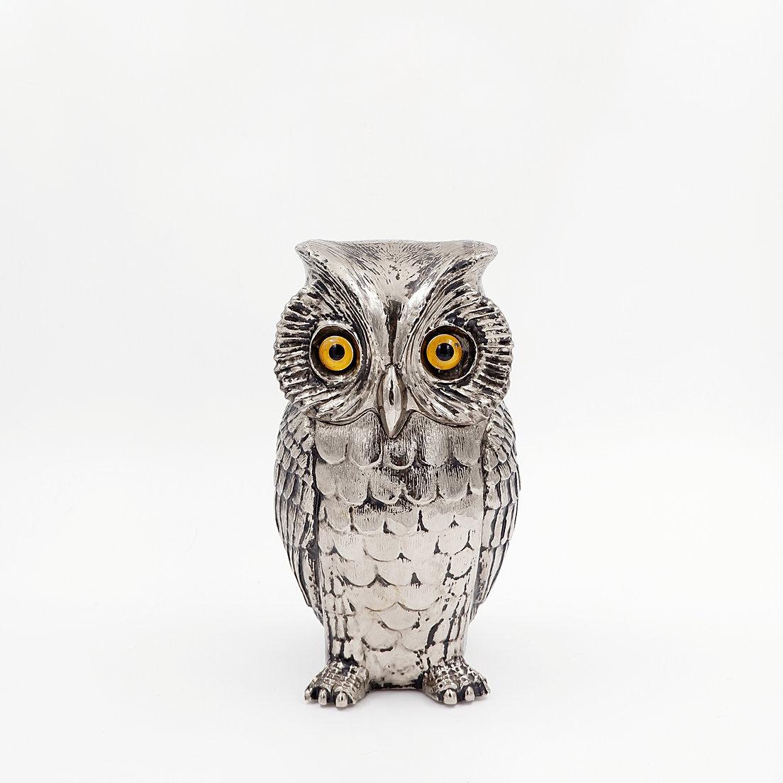 Silver plastic 'owl' ice bucket by Hans Turnwald for Freddotherm, 1975 For Sale 4