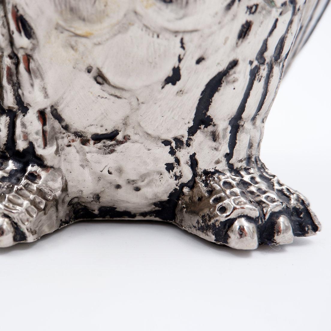 Silver plastic 'owl' ice bucket by Hans Turnwald for Freddotherm, 1975 For Sale 6
