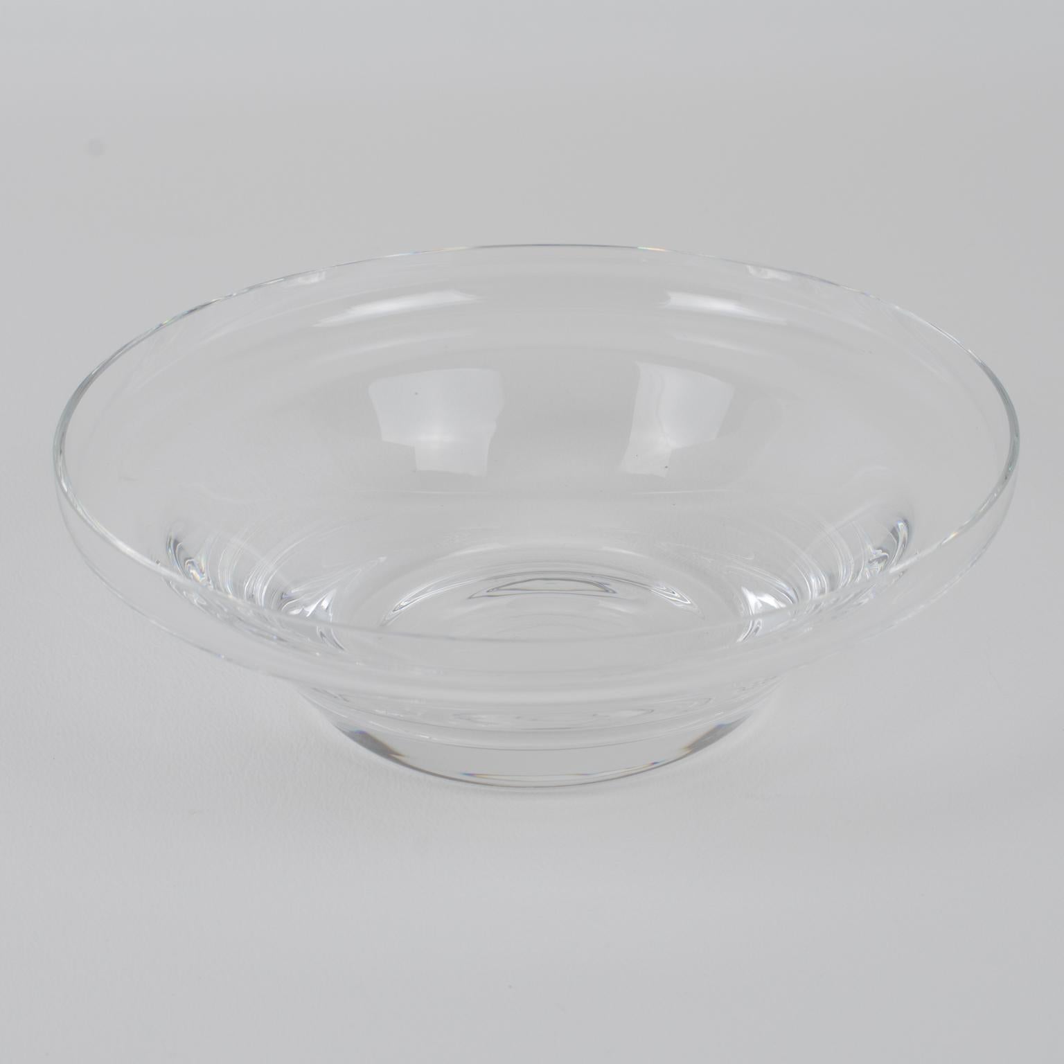 Silver Plate and Crystal Caviar Bowl Dish Server by St Hilaire, Paris 6