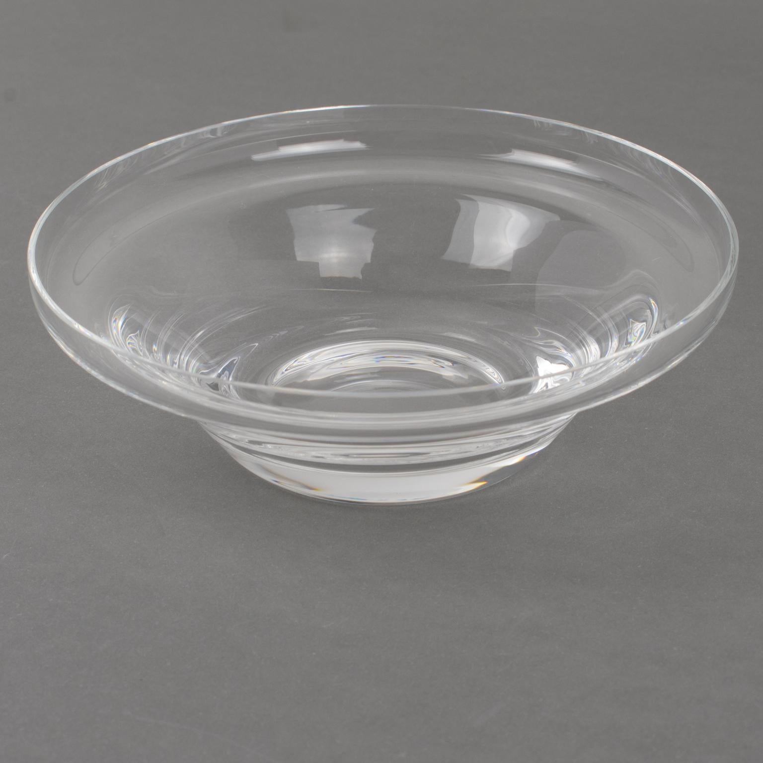 Silver Plate and Crystal Caviar Bowl Dish Server by St Hilaire, Paris 8