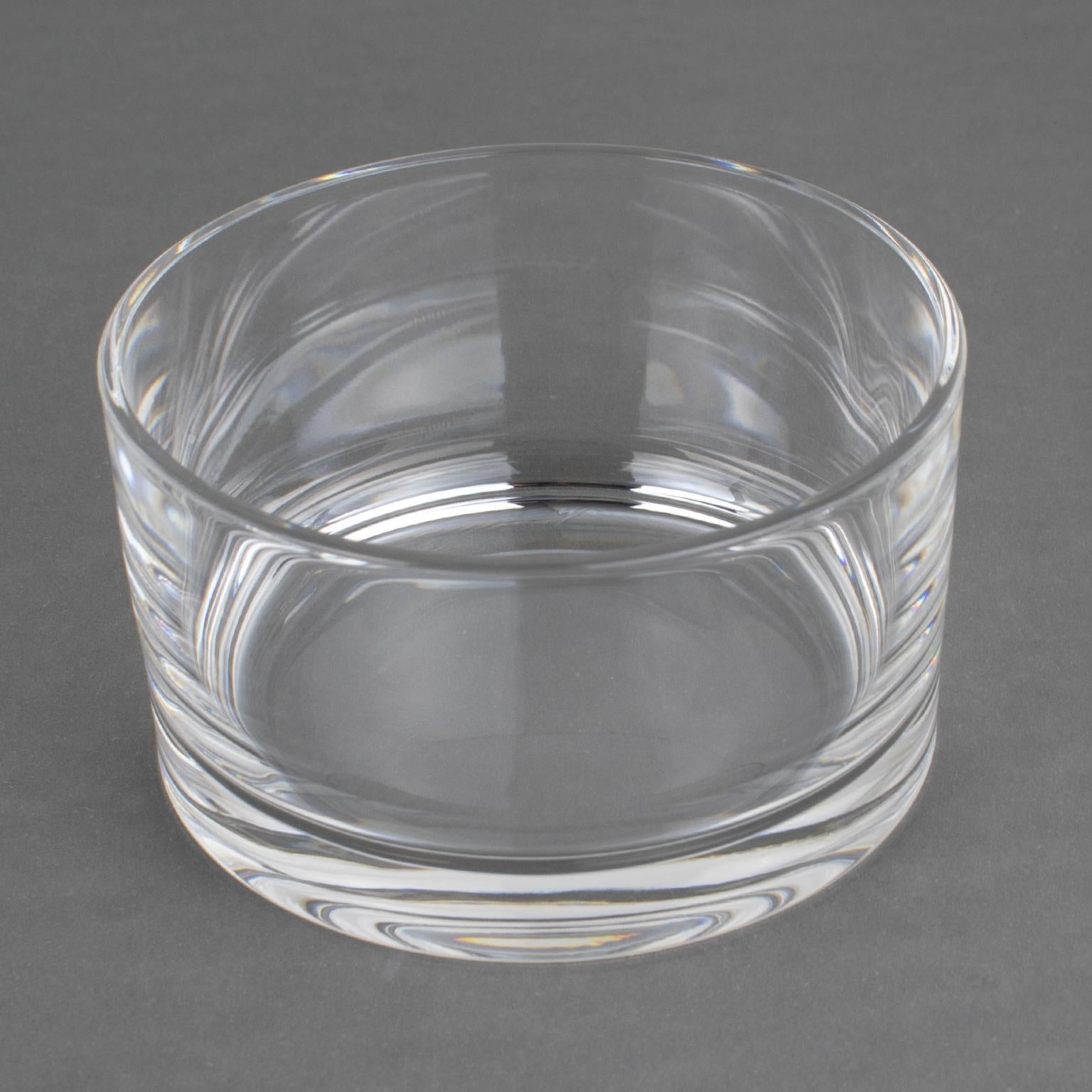 Piatto da portata in argento e cristallo Caviar Bowl di St Hilaire Paris, circa 1980 in vendita 8