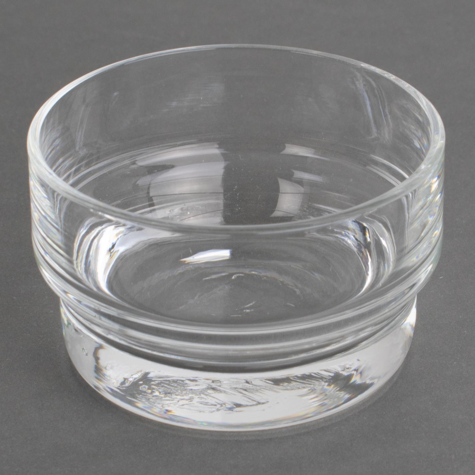 Server per piatti Tete-a-Tete Caviar Bowl in argento e cristallo di Gelb, Paris in vendita 2