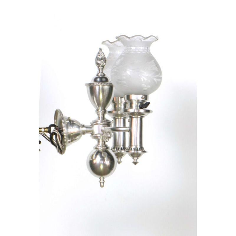 20th Century Silver Plate Argand Sconces – A Pair For Sale