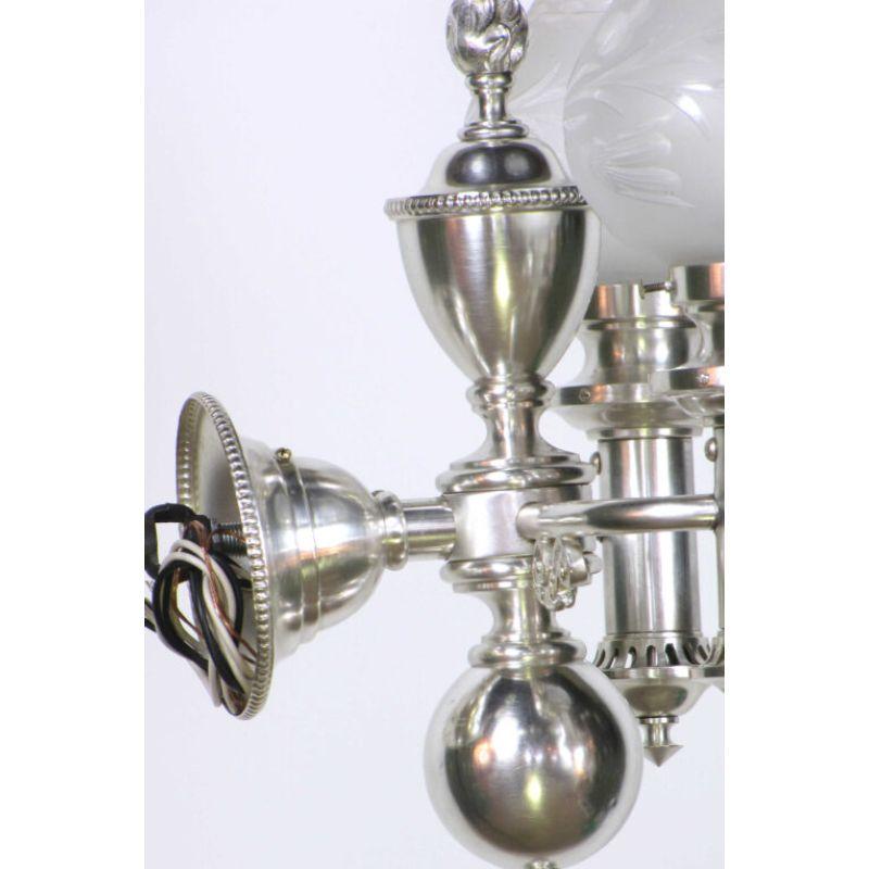Glass Silver Plate Argand Sconces – A Pair For Sale