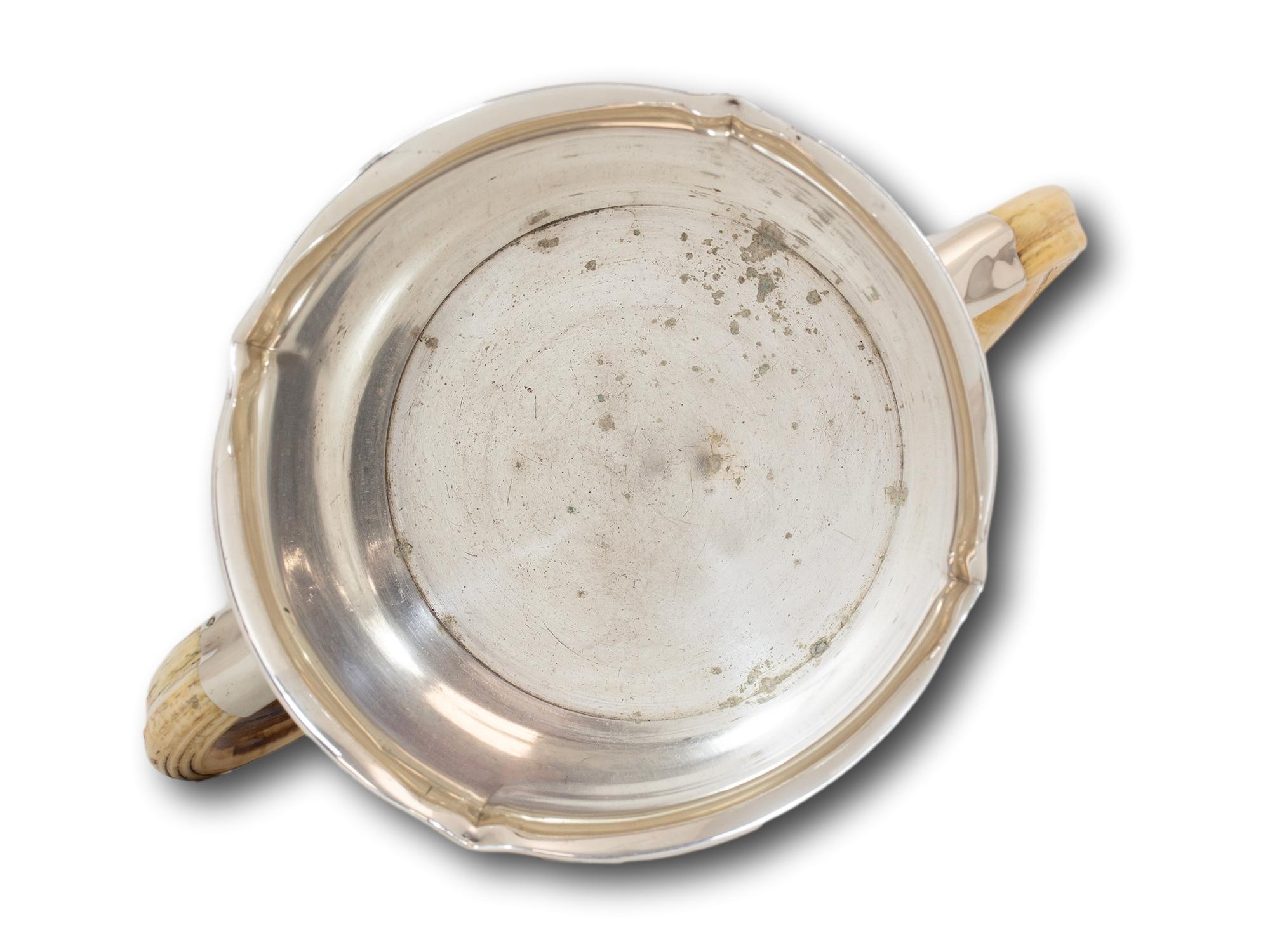 Silver Plate Boar Tusk Champagne Bucket 1