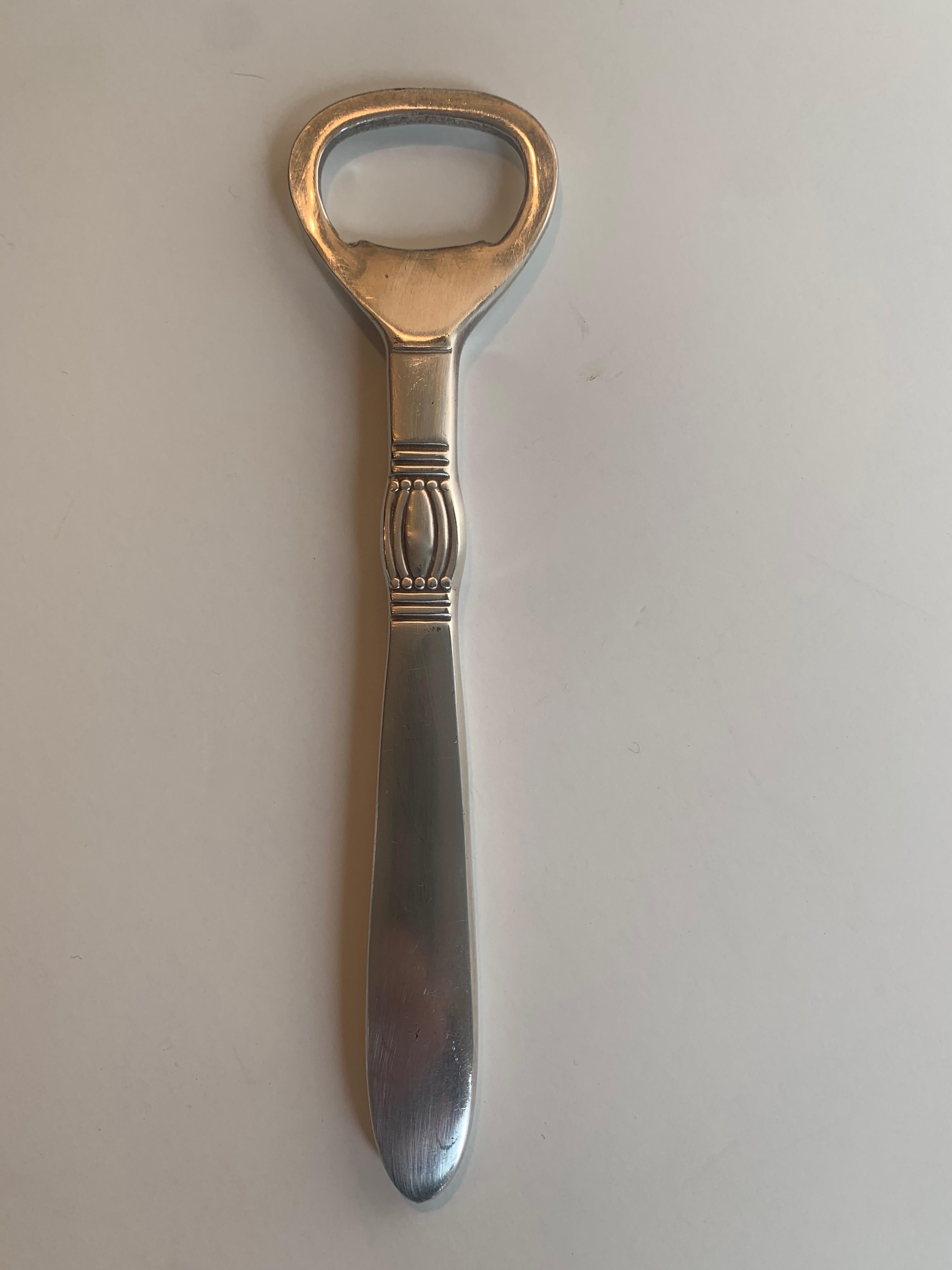 silver plated bottle opener