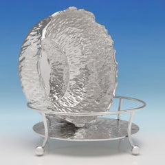 Victorian Antique Naturalistic Silver Plated Bowl by Mappin & Webb, circa 1900