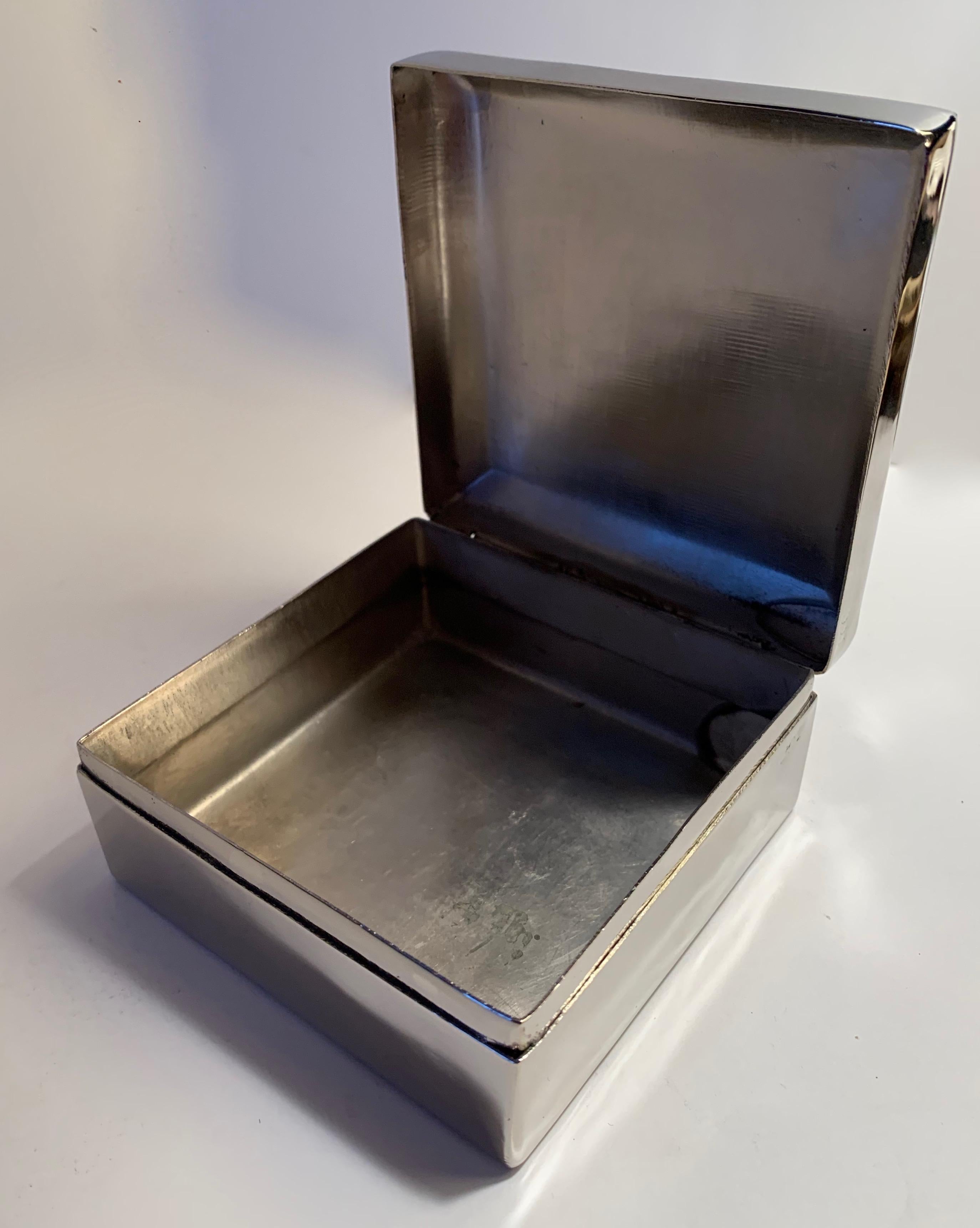 Silver Plate Box In Excellent Condition In Los Angeles, CA
