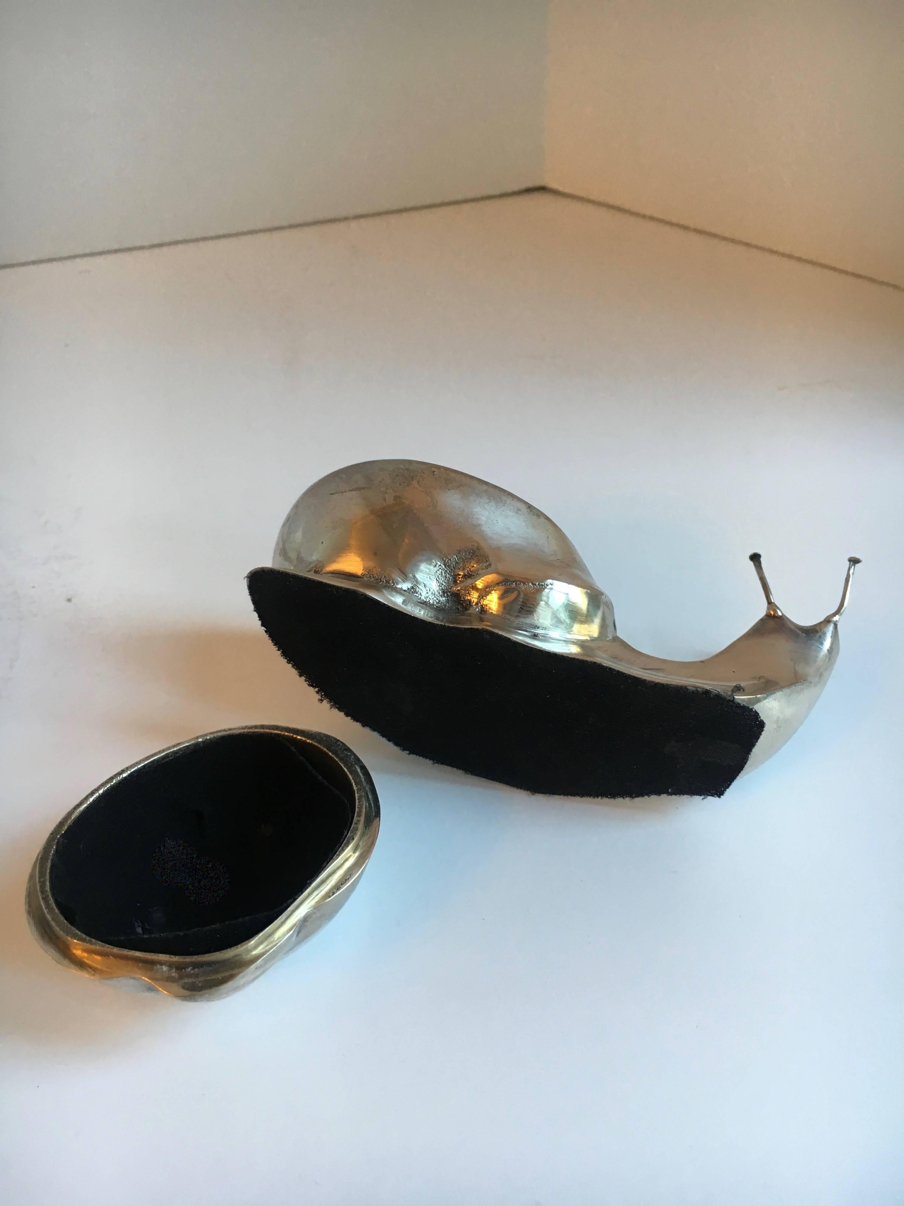 Silver Plate Box in the Form of a Snail 2