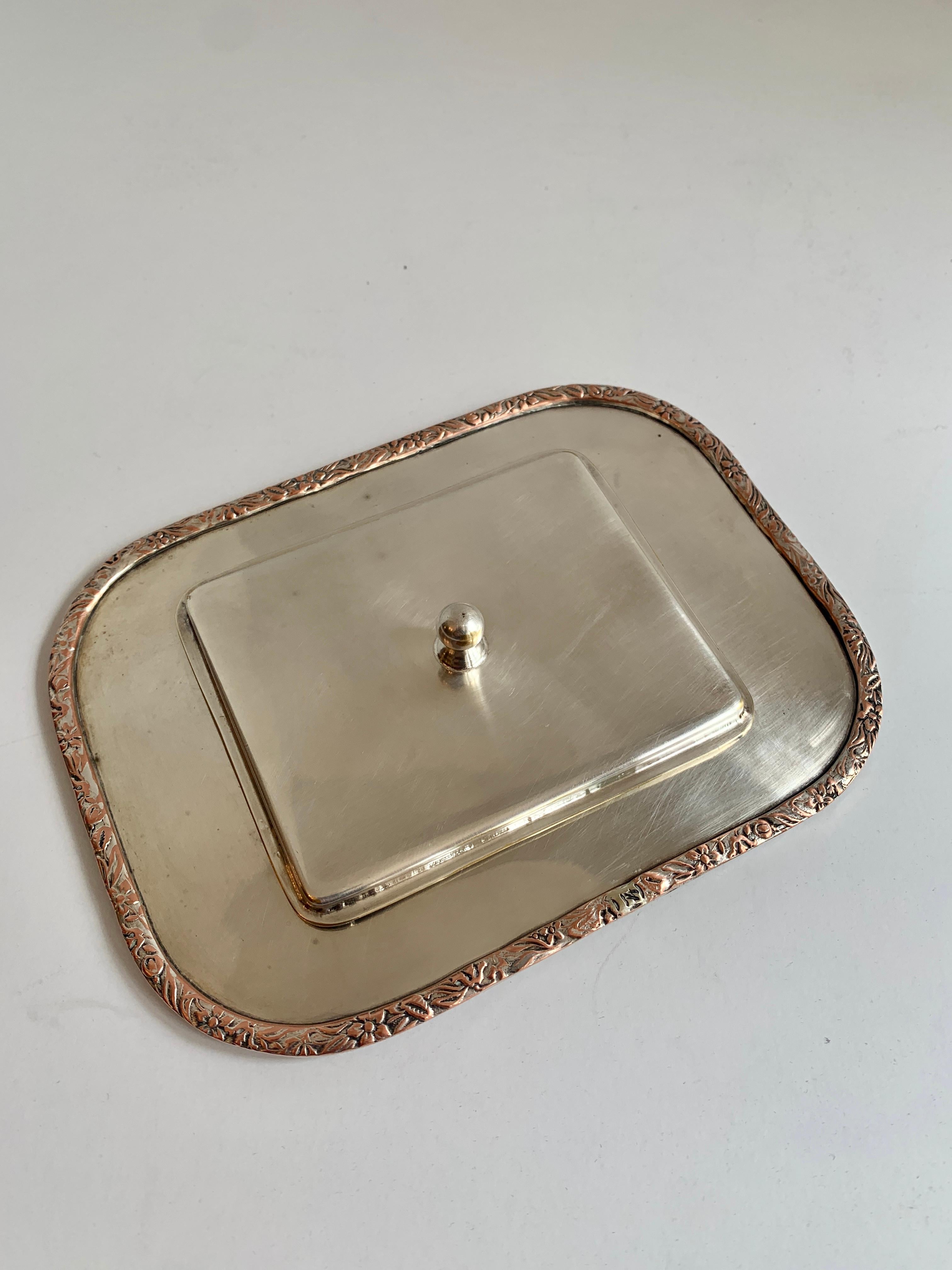 20th Century Silver Plate Card Holder