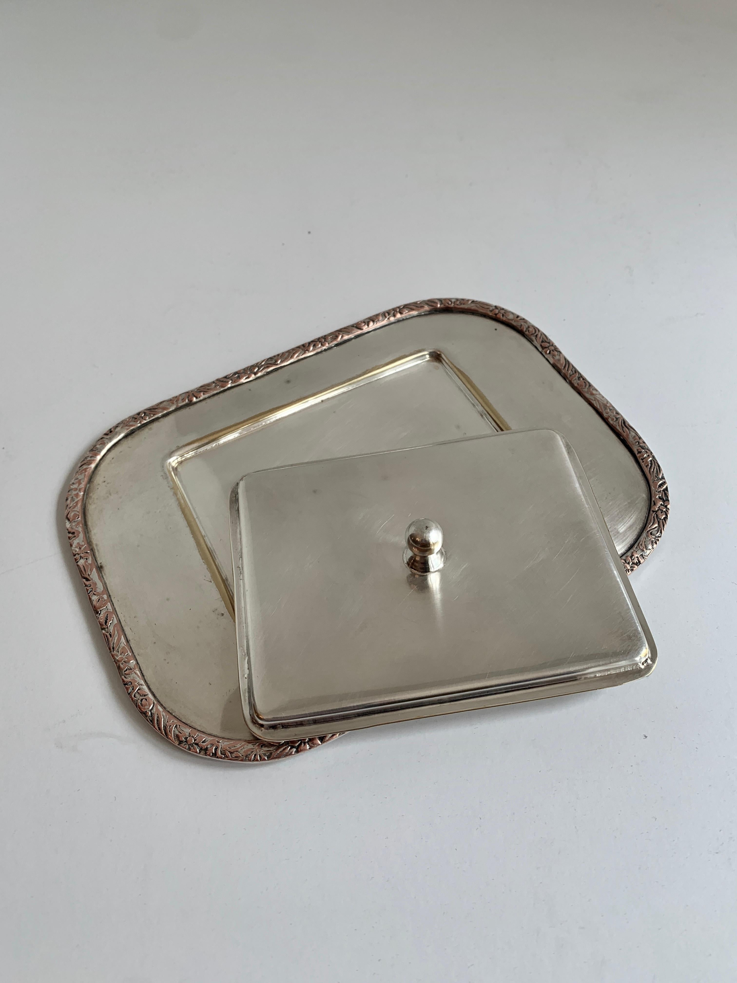 Silver Plate Card Holder 1