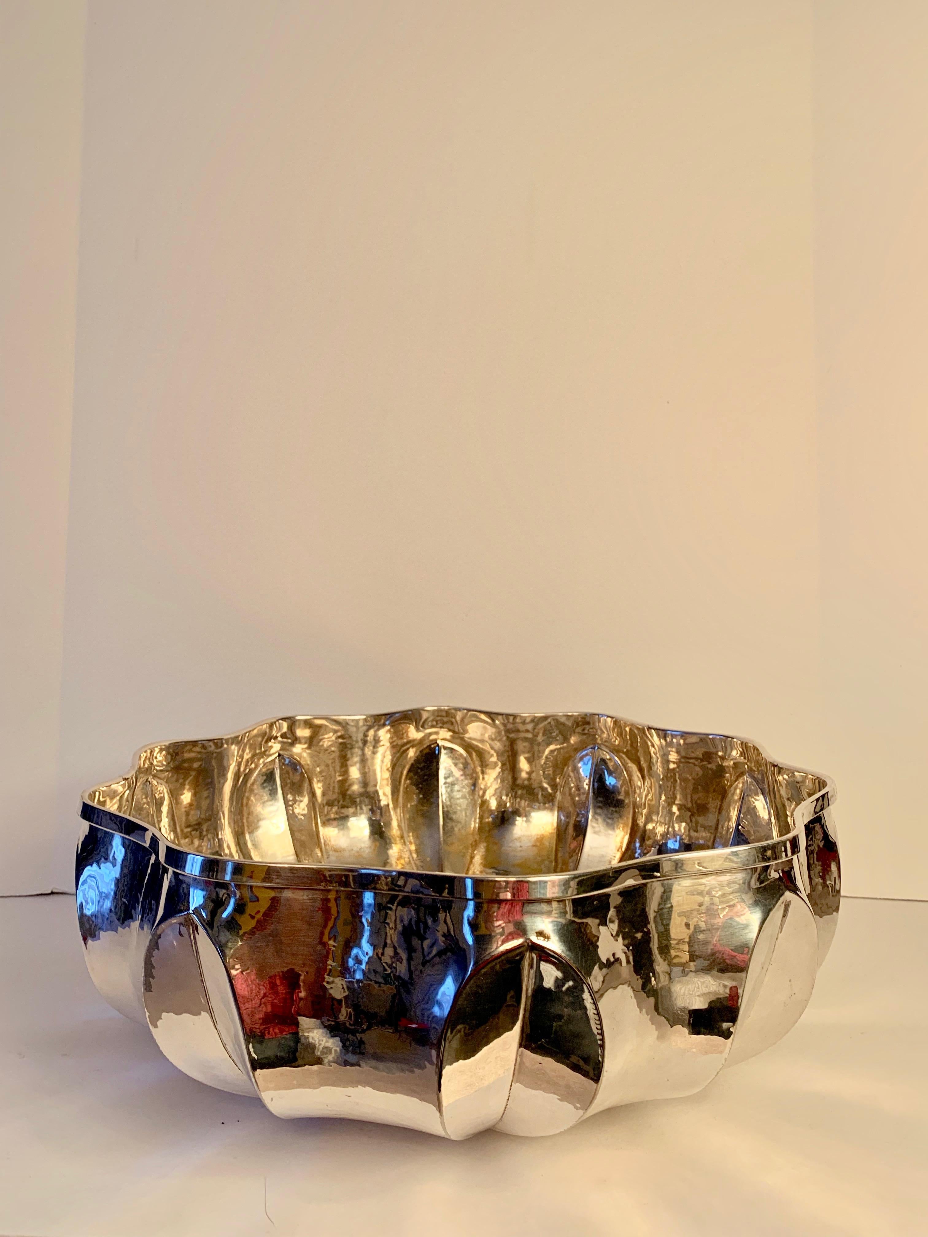 Mid-Century Modern Silver Plate Center Piece Bowl