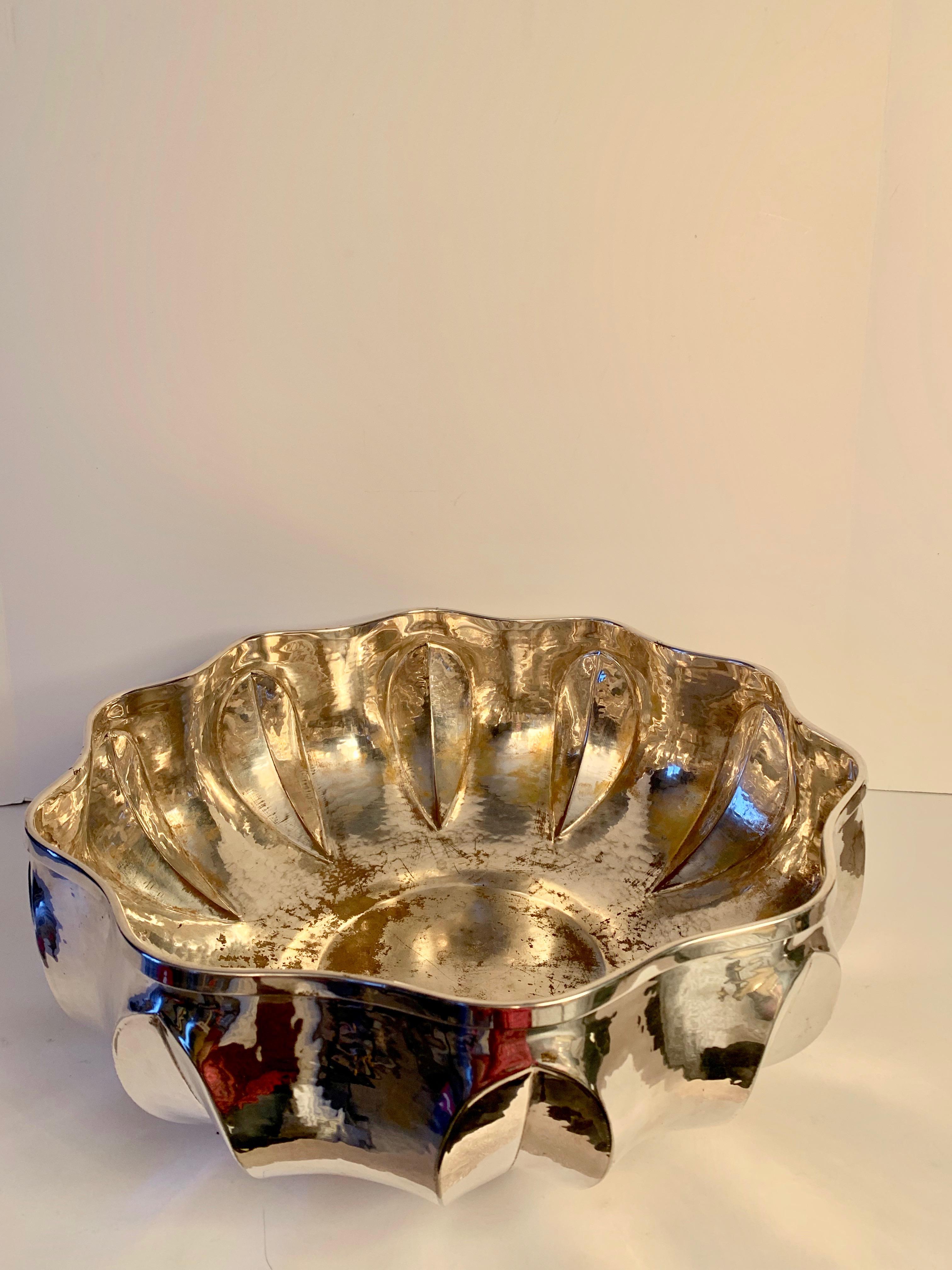 20th Century Silver Plate Center Piece Bowl