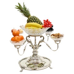 Silver Plate Centrepiece Stand Table Display Sheffield Epergne