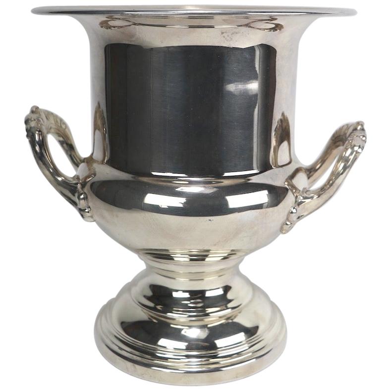 Silver Plate Champagne Ice Bucket signed Newport at 1stDibs