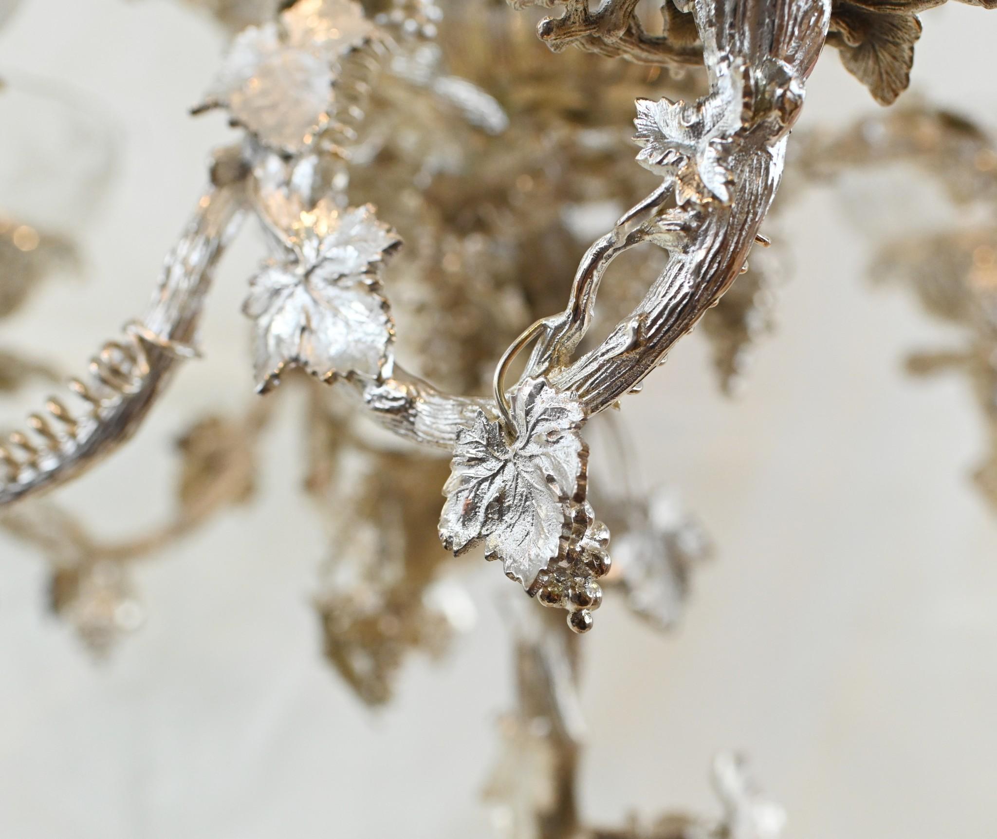 Centrotavola Cherubino in argento Sheffield Ciotola in vetro Epergne in vendita 1