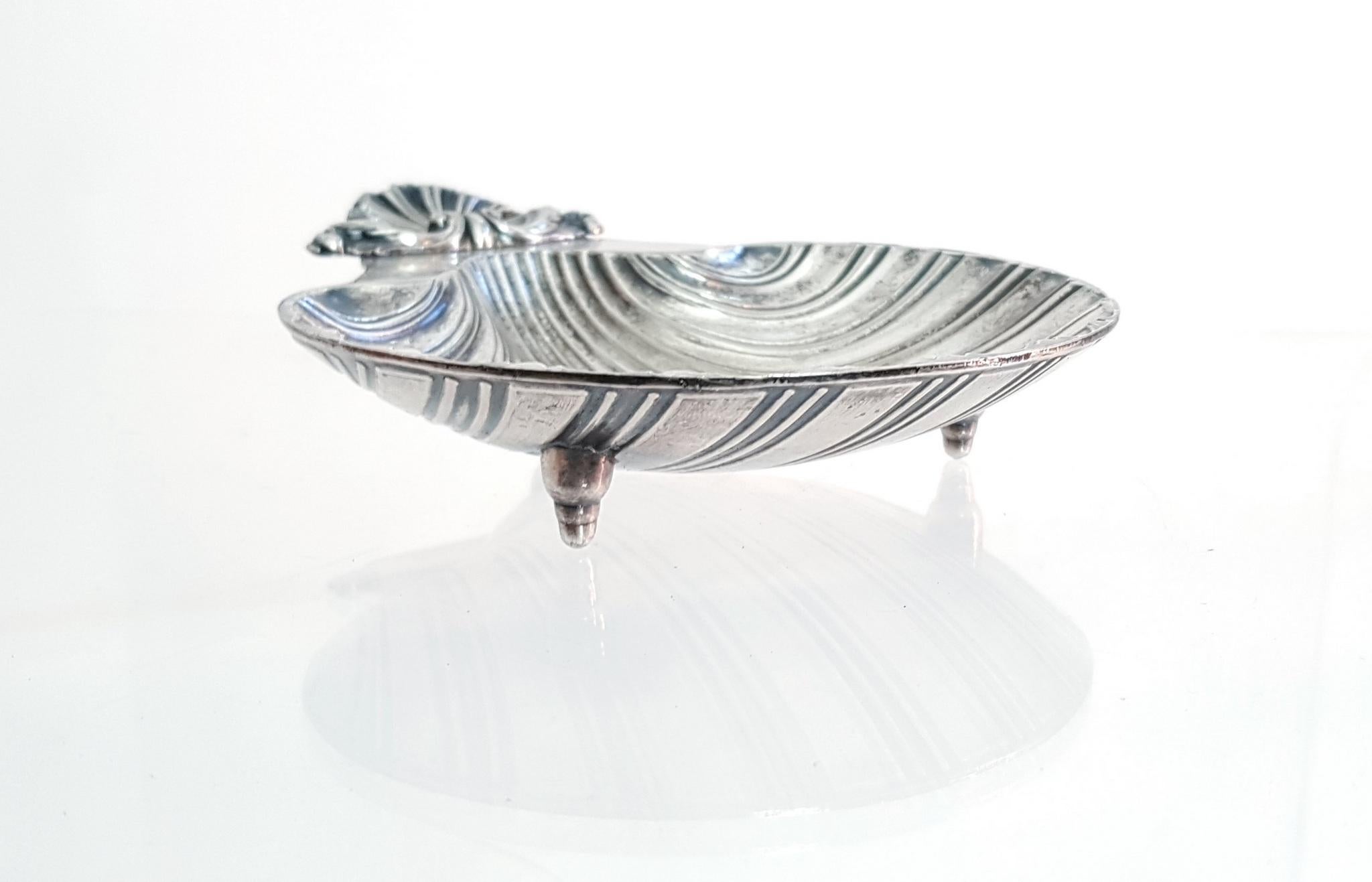 Rococo Silver Plate Clam Shell Dish Sheffield, England