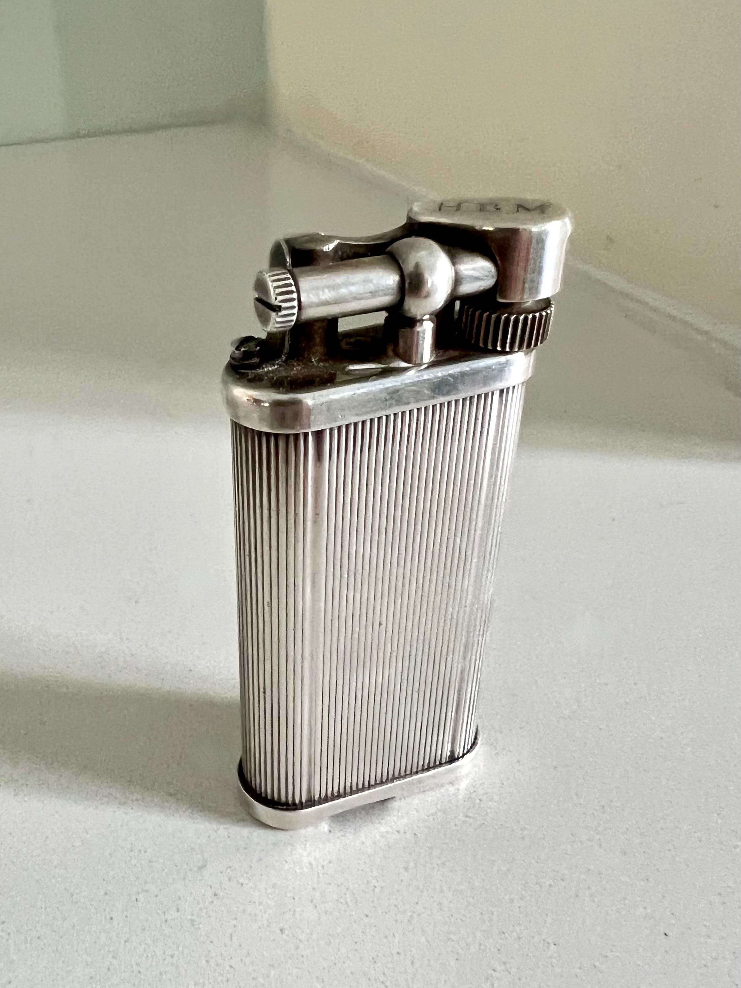 Mid-Century Modern Silver Plate Classic Dunhill Lighter as Used by James Bond