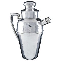 Silver Plate Cocktail and Martine Shaker & Pitcher, 1930s