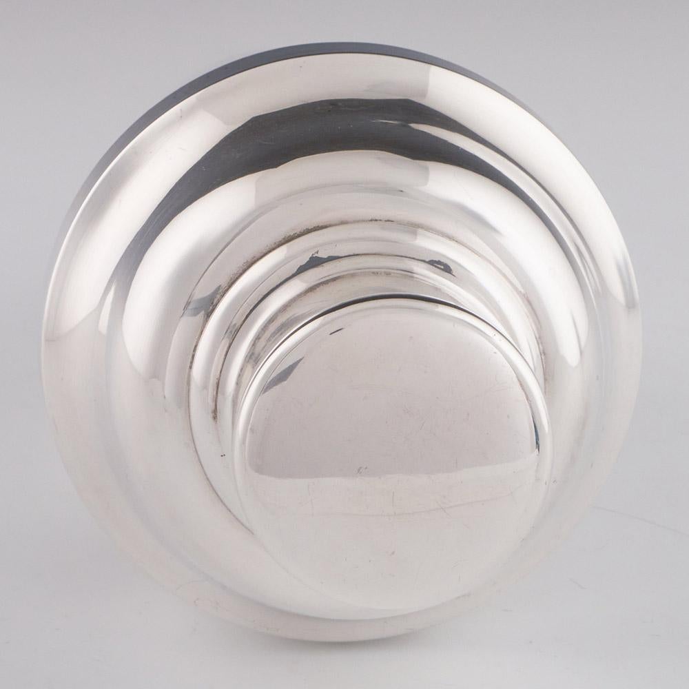 XX secolo Shaker da cocktail e secchiello per il ghiaccio in argento Delheid c1935 in vendita