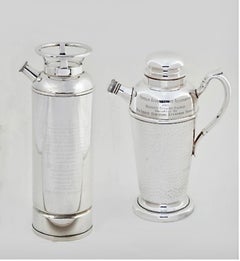 Silver Plate Cocktail Shaker as a Fire Extinguisher