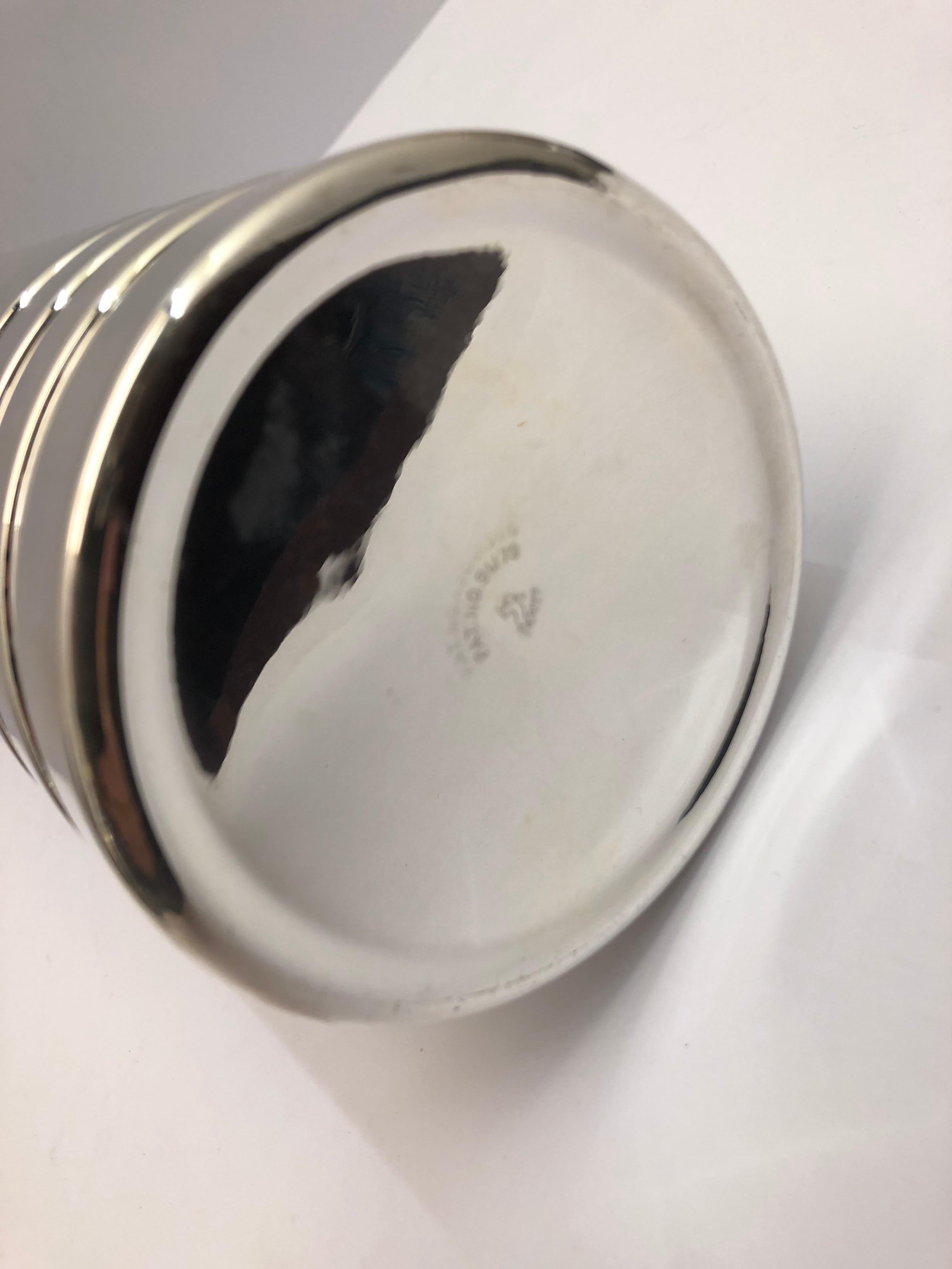 Silver Plate Cocktail Shaker In Good Condition For Sale In London, London