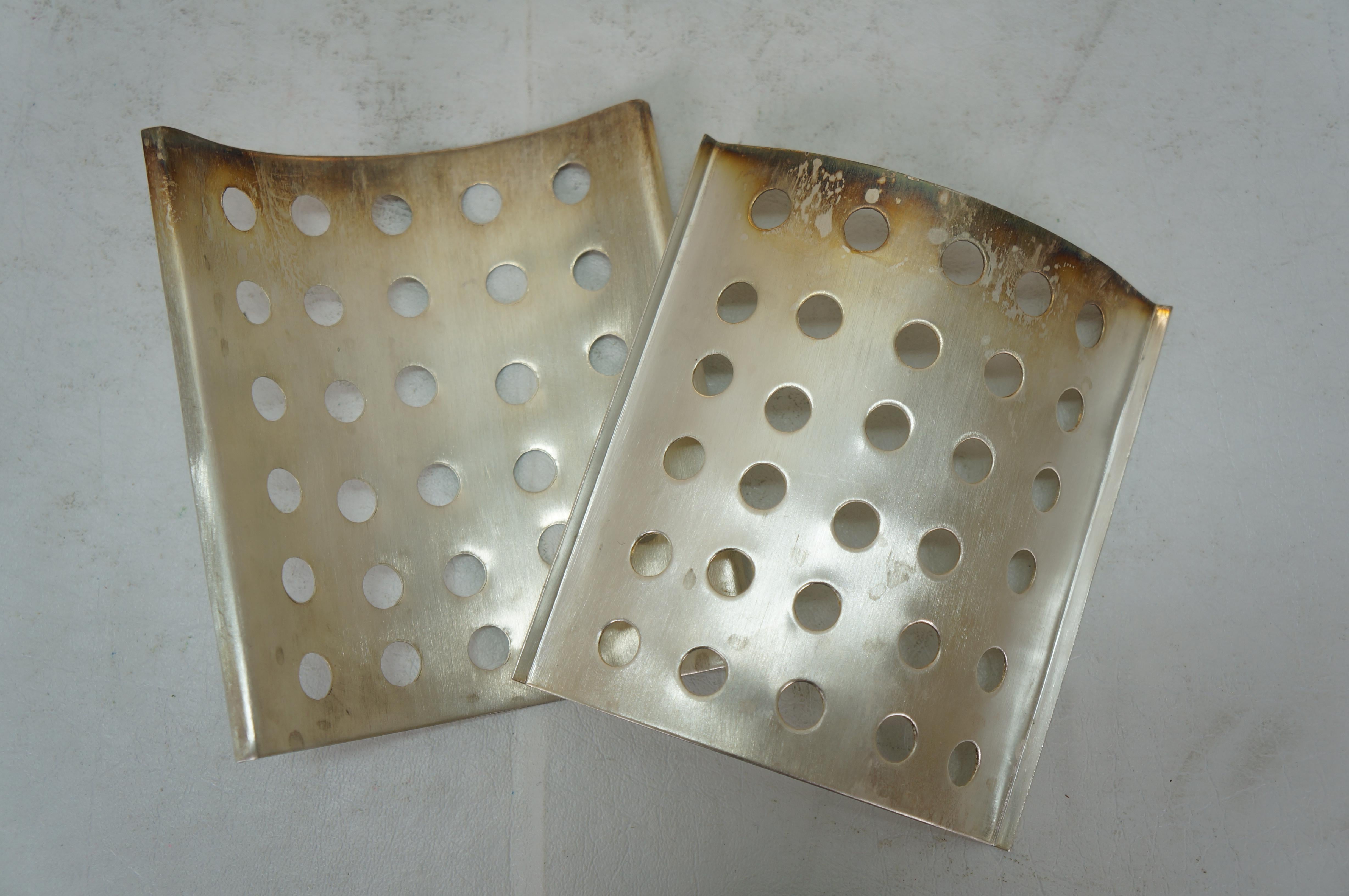 Secchiello refrigerante per vino con doppia bottiglia divisa in piastre d'argento Secchiello per ghiaccio da 10 pollici in vendita 3