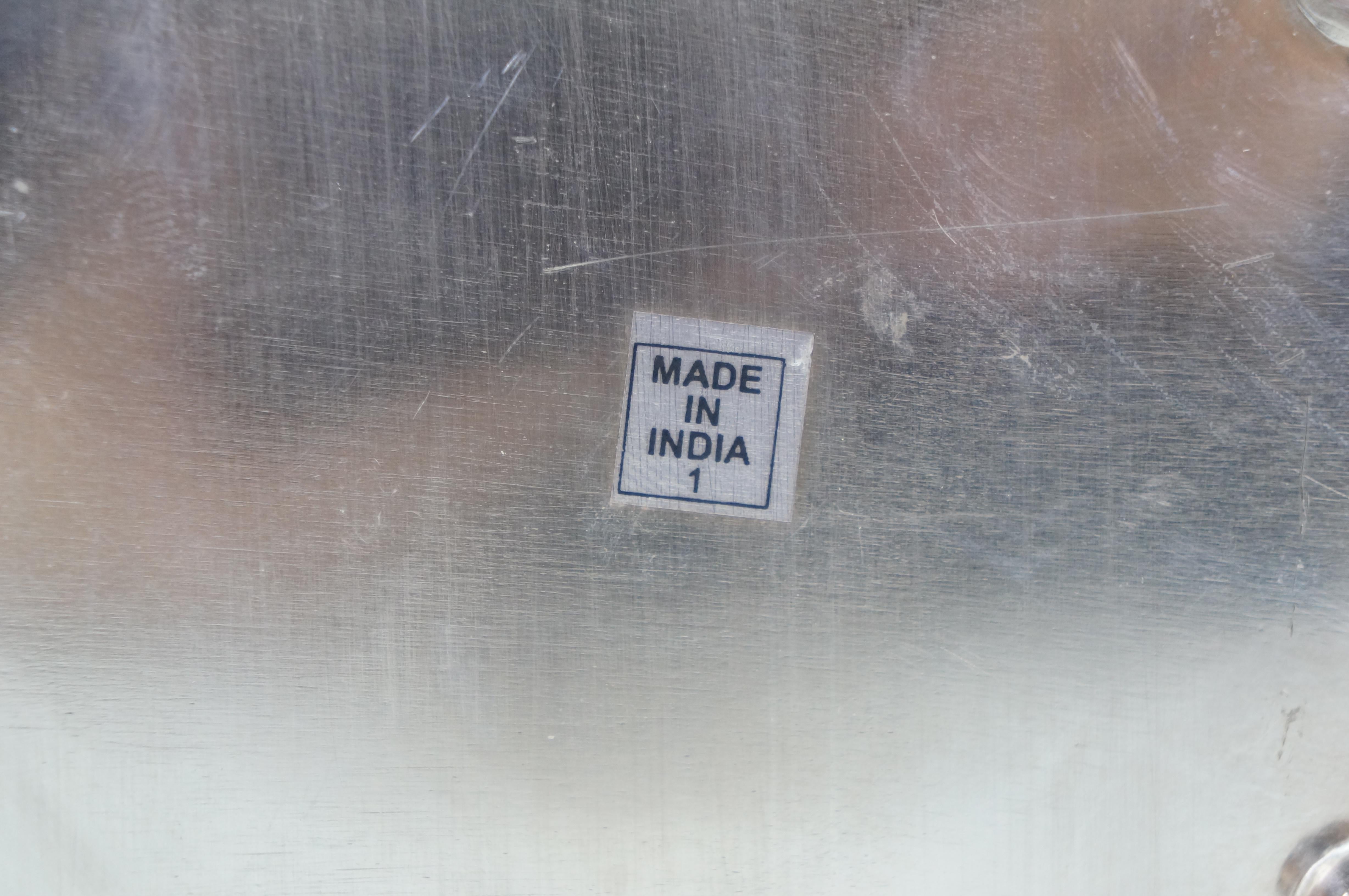 Secchiello refrigerante per vino con doppia bottiglia divisa in piastre d'argento Secchiello per ghiaccio da 10 pollici in vendita 5